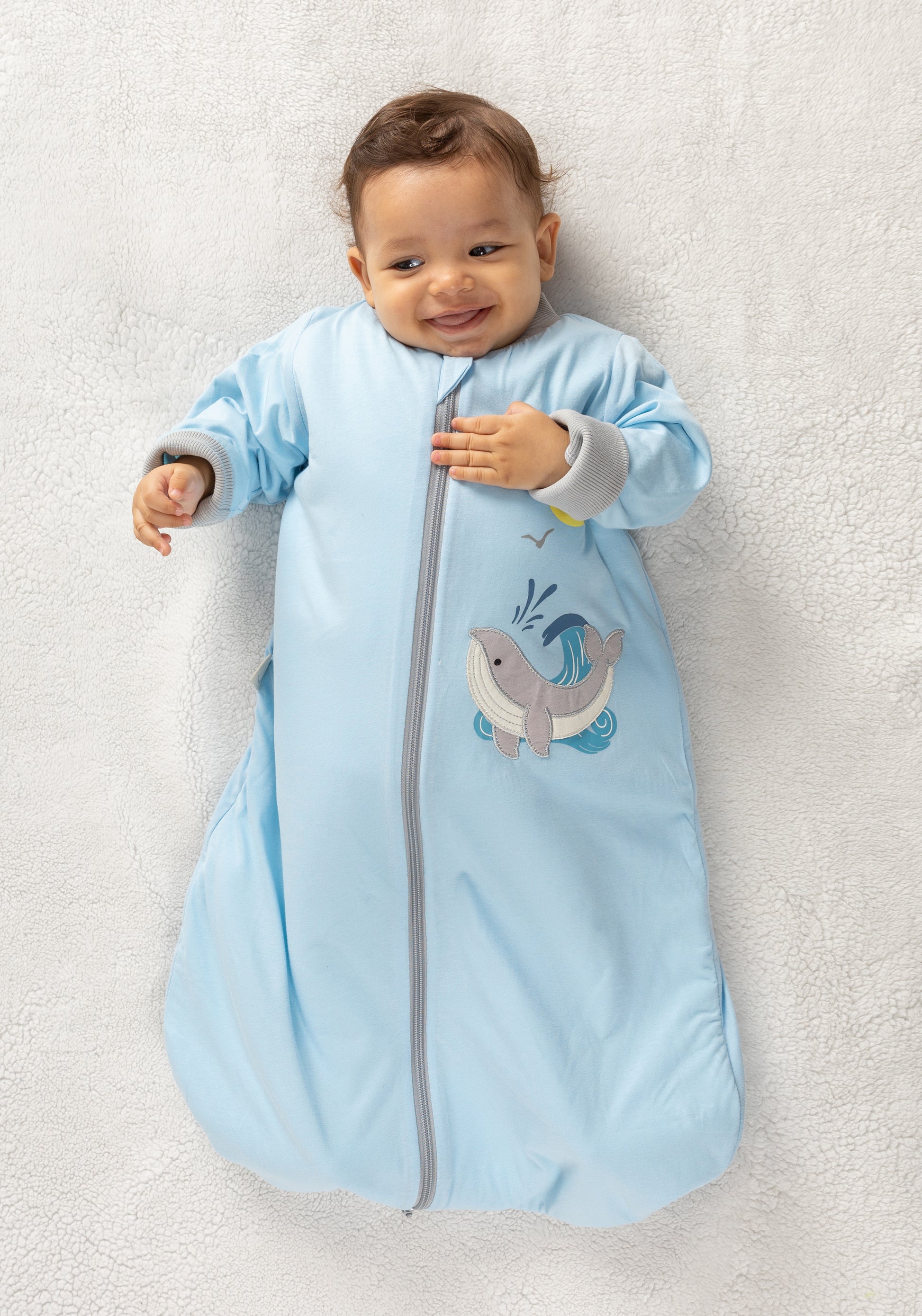 Whale- Sleeved Summer/Spring Basic Sleeping Bag