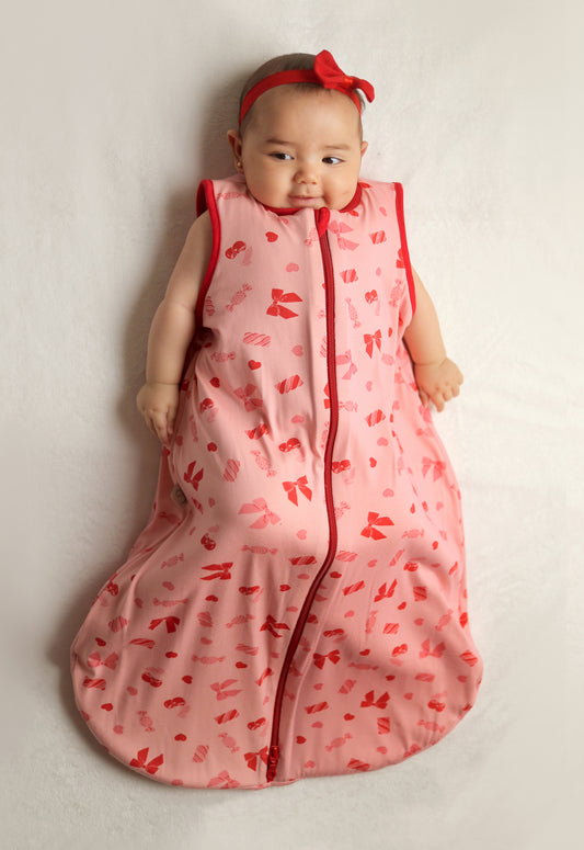 Candy Bows- Sleeveless Summer/Spring Basic Sleeping Bag