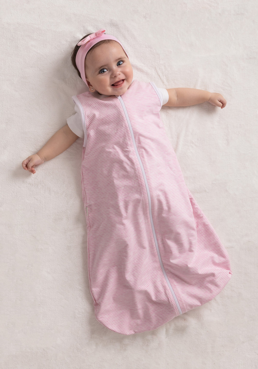 Extra-light [Pink] Striped Summer Basic Sleeping Bag