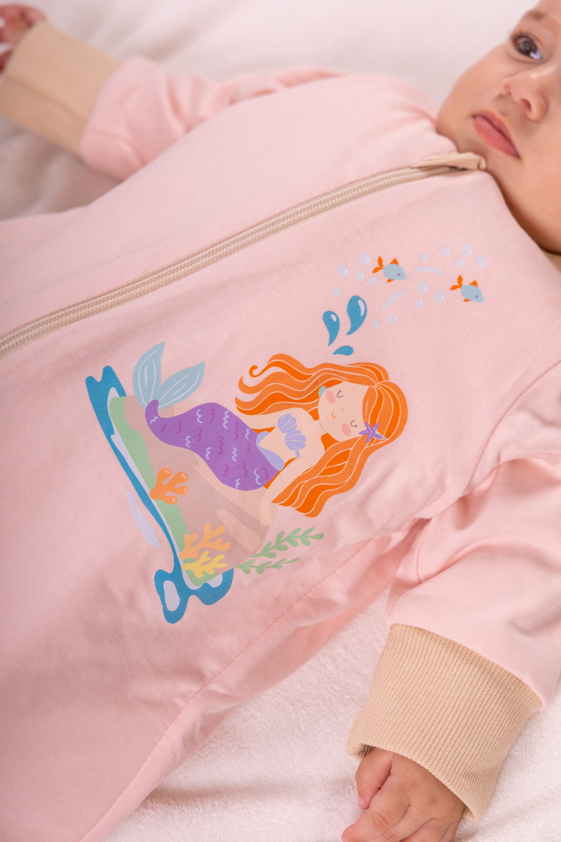 Little Mermaid- Sleeved Summer/Spring Basic Sleeping Bag