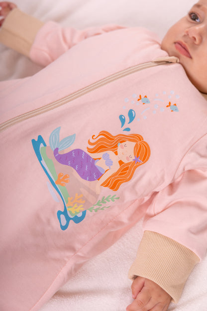 Little Mermaid- Sleeved Summer/Spring Basic Sleeping Bag