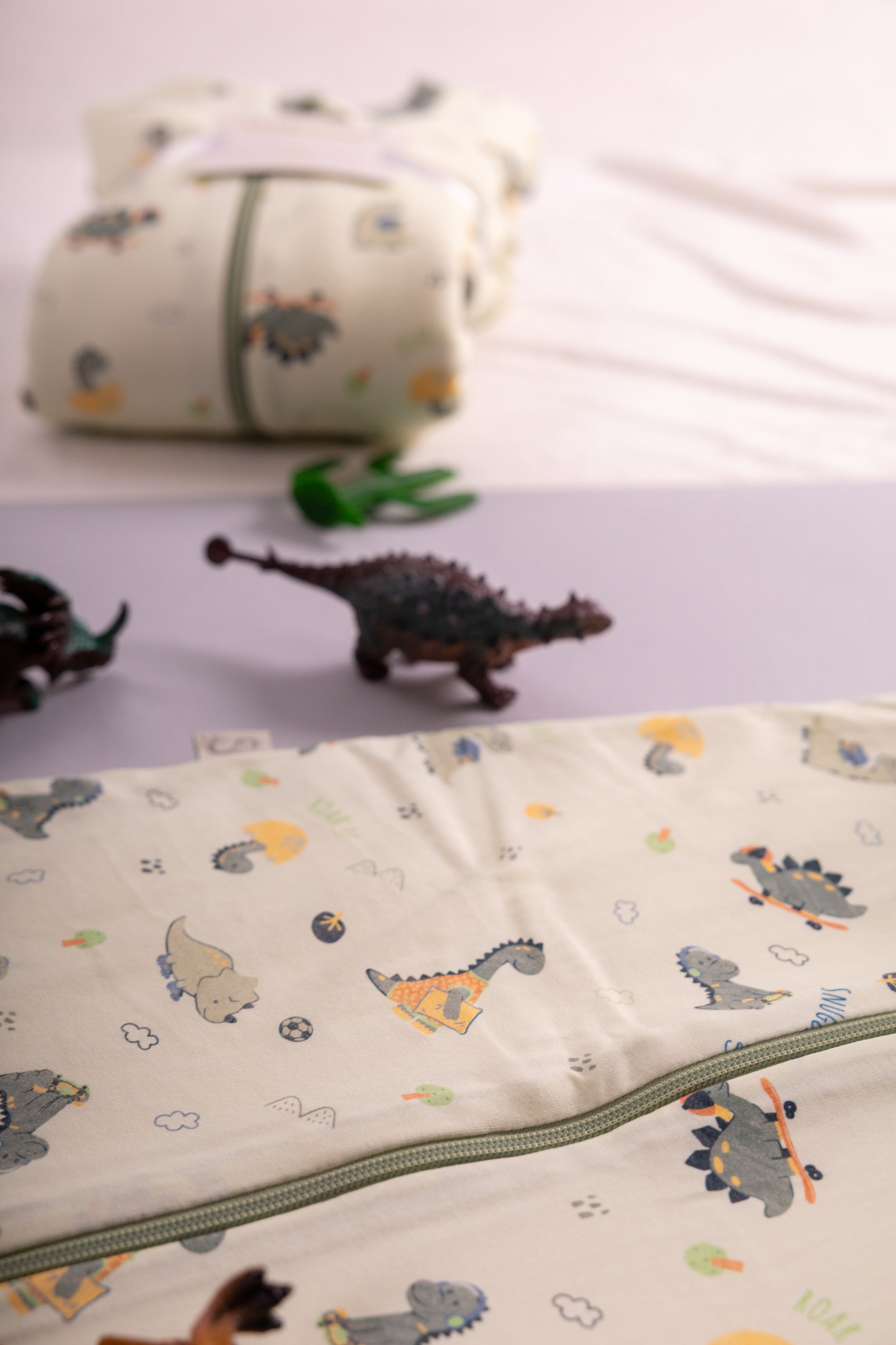 Dino Doodles- Sleeveless Summer/Spring Basic Sleeping Bag