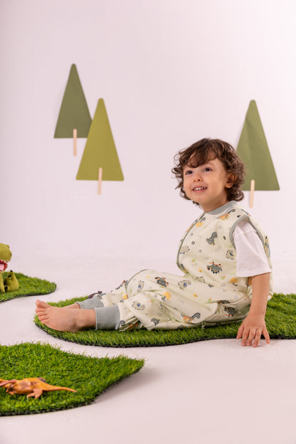 Dino Doodles- Sleeveless Summer/Spring Walker Sleeping Bag