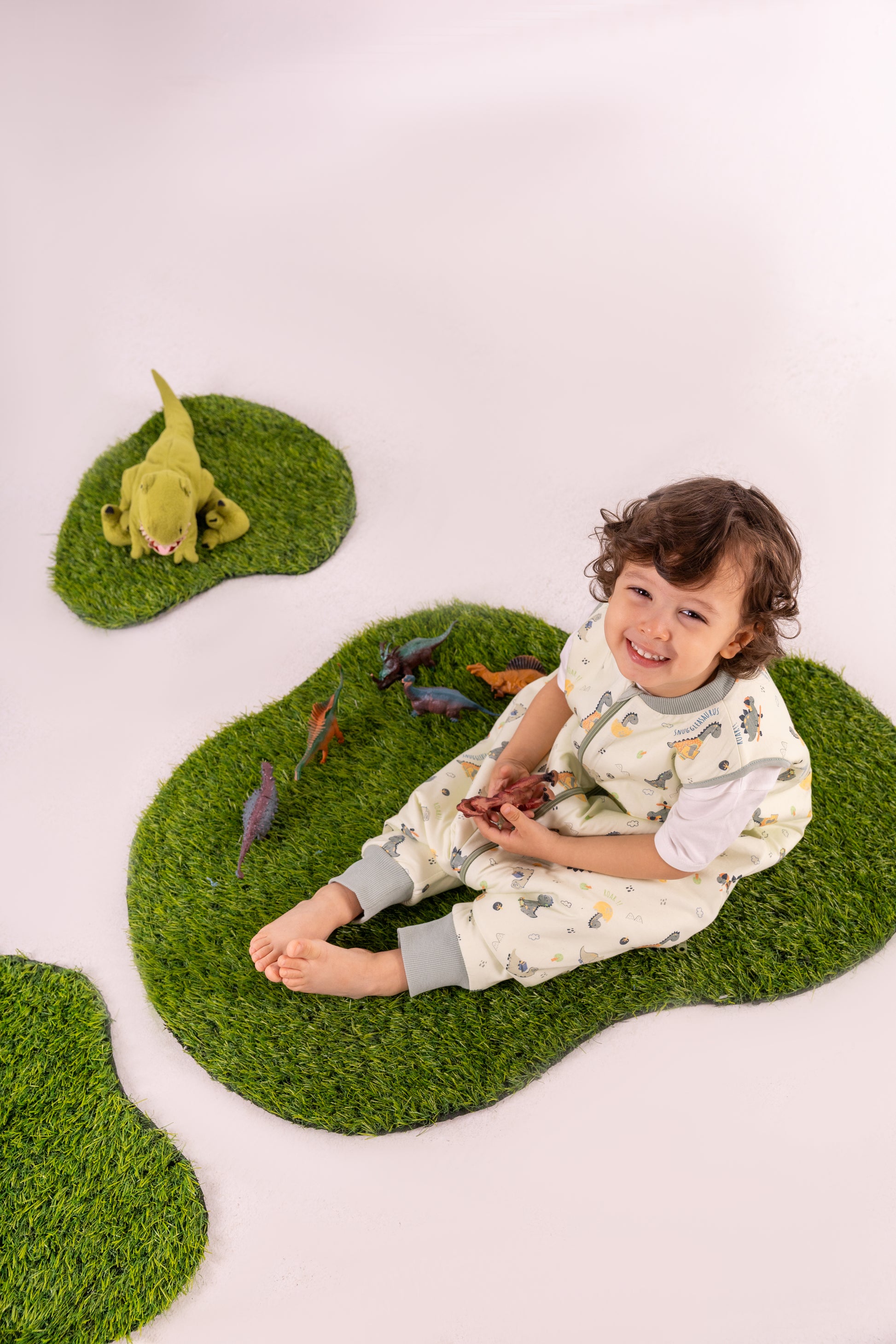 Dino Doodles- Sleeveless Summer/Spring Walker Sleeping Bag