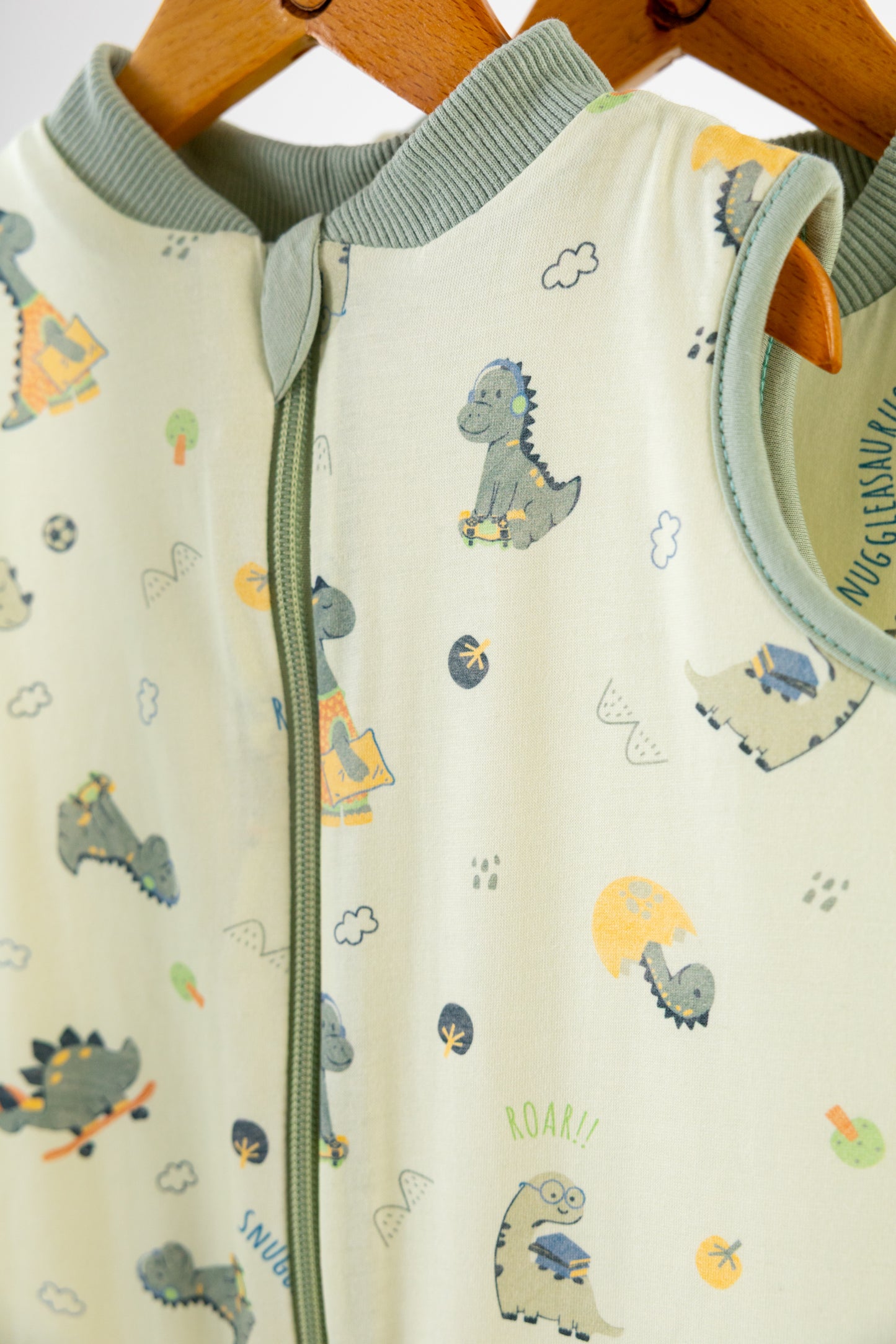 Dino Doodles- Sleeveless Summer/Spring Basic Sleeping Bag