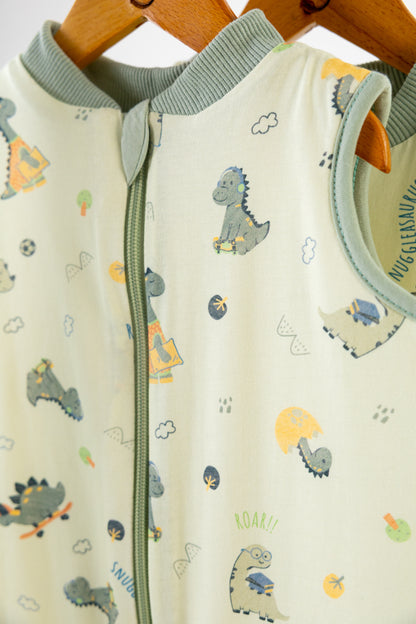 Dino Doodles- Sleeveless Summer/Spring Basic Sleeping Bag