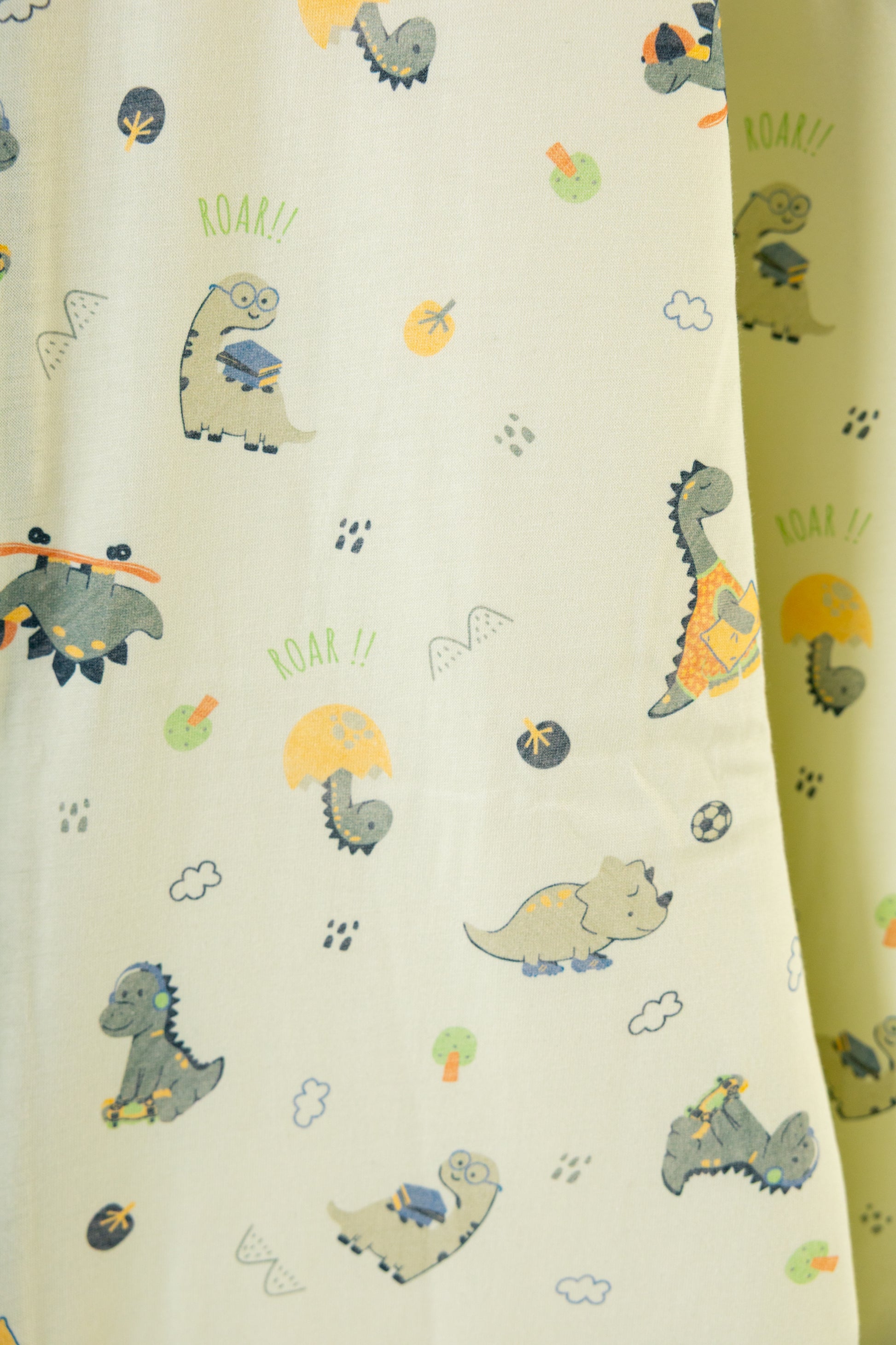 Dino Doodles- Sleeveless Summer/Spring Walker Sleeping Bag