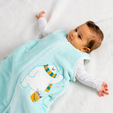 Load image into Gallery viewer, Baby Blue Bear- Sleeveless Polar Fleece Basic Sleeping Bag
