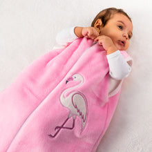 Load image into Gallery viewer, Pink Flamingo- Sleeveless Polar Fleece Basic Sleeping Bag
