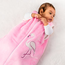 Load image into Gallery viewer, Pink Flamingo- Sleeveless Polar Fleece Basic Sleeping Bag
