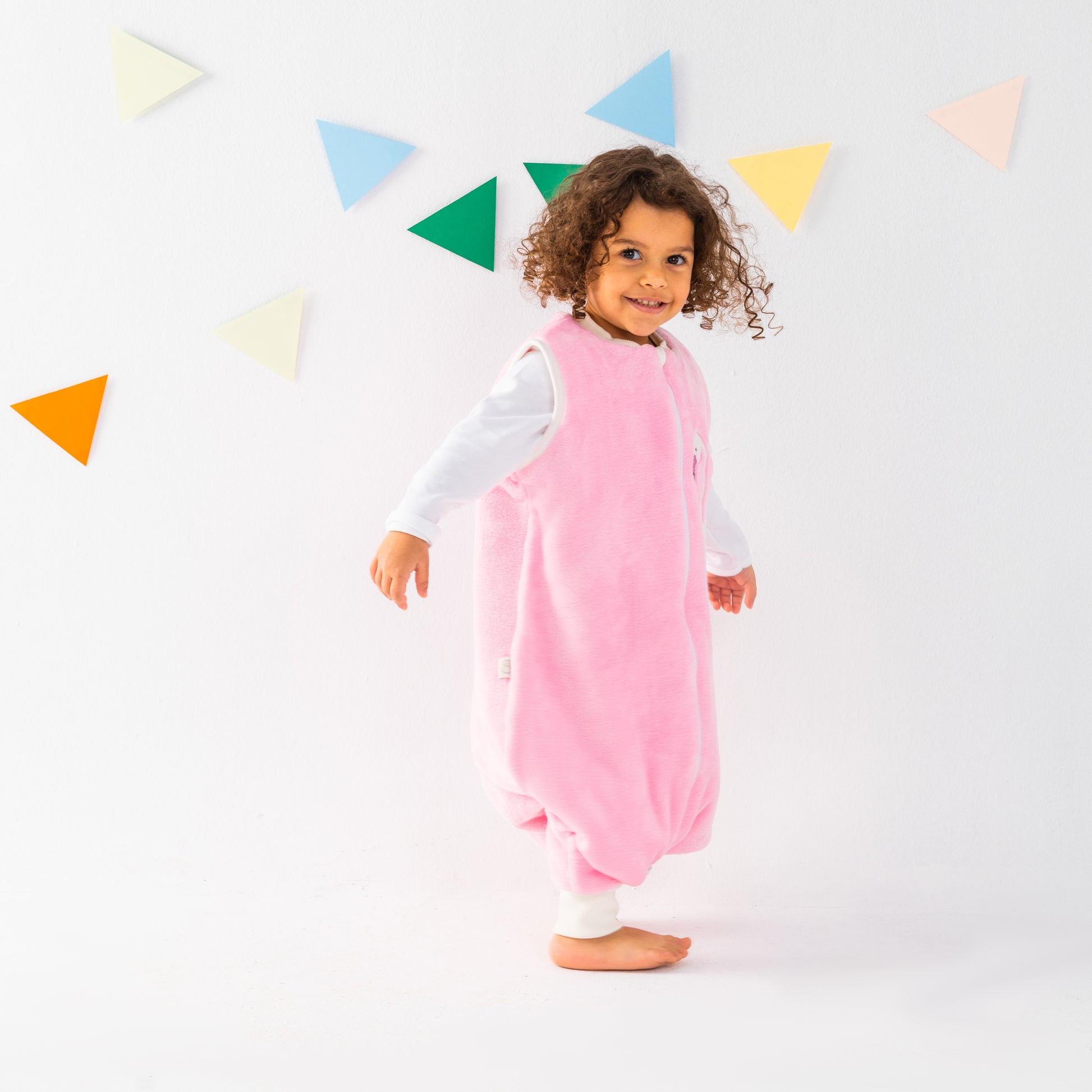 Pink Flamingo- Sleeveless Polar Fleece Walker Sleeping Bag