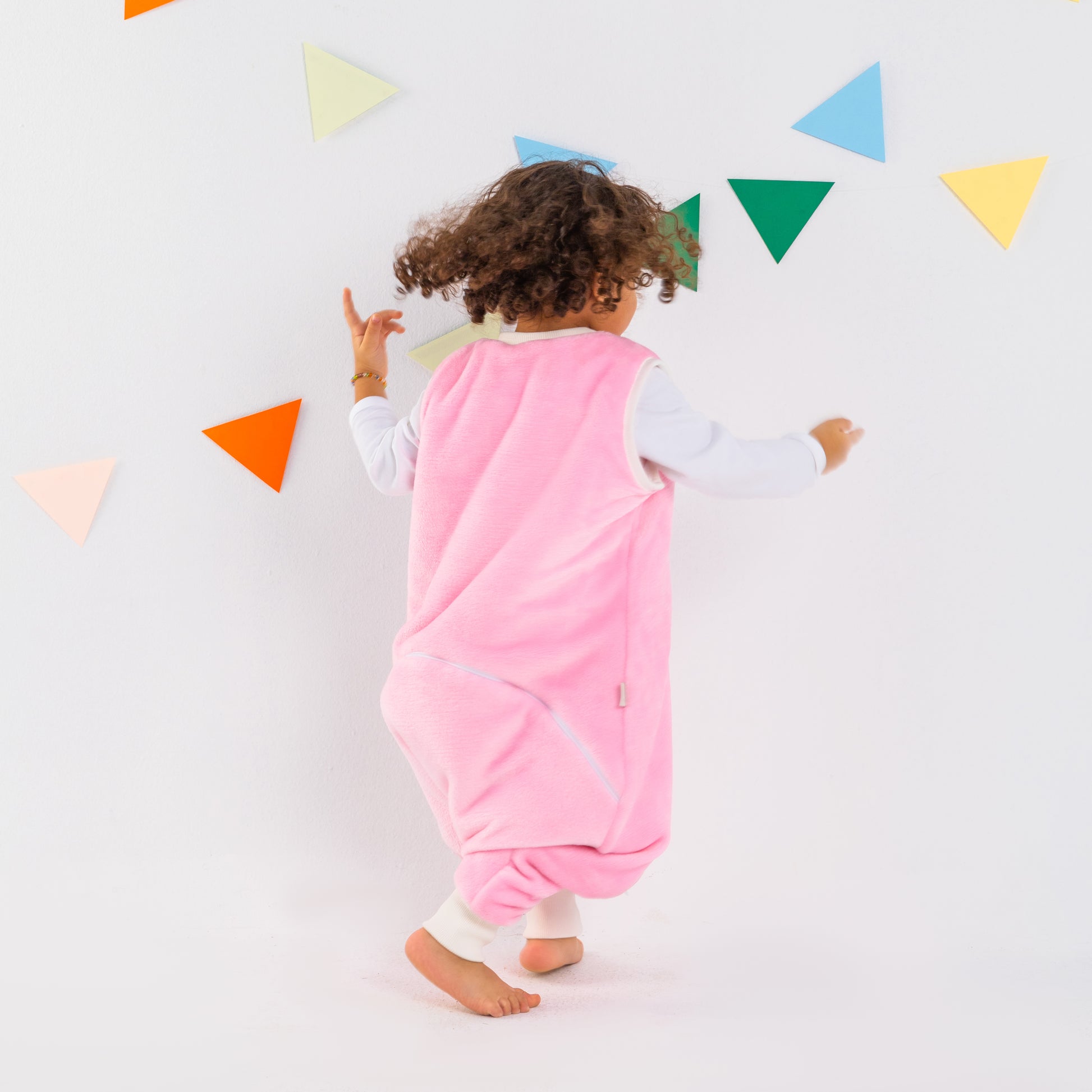 Pink Flamingo- Sleeveless Polar Fleece Walker Sleeping Bag