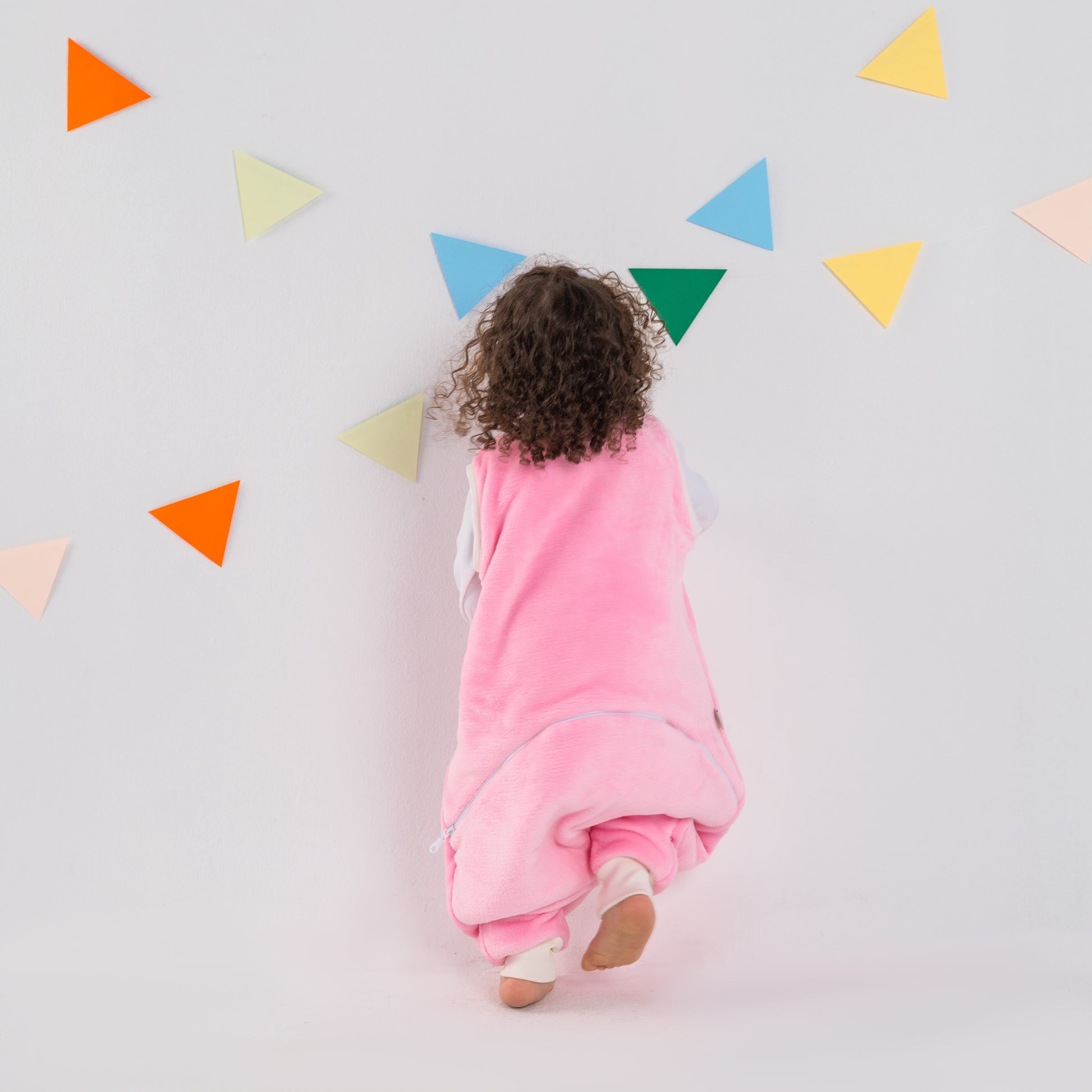 Pink Flamingo- Sleeveless Polar Fleece Walker Sleeping Bag