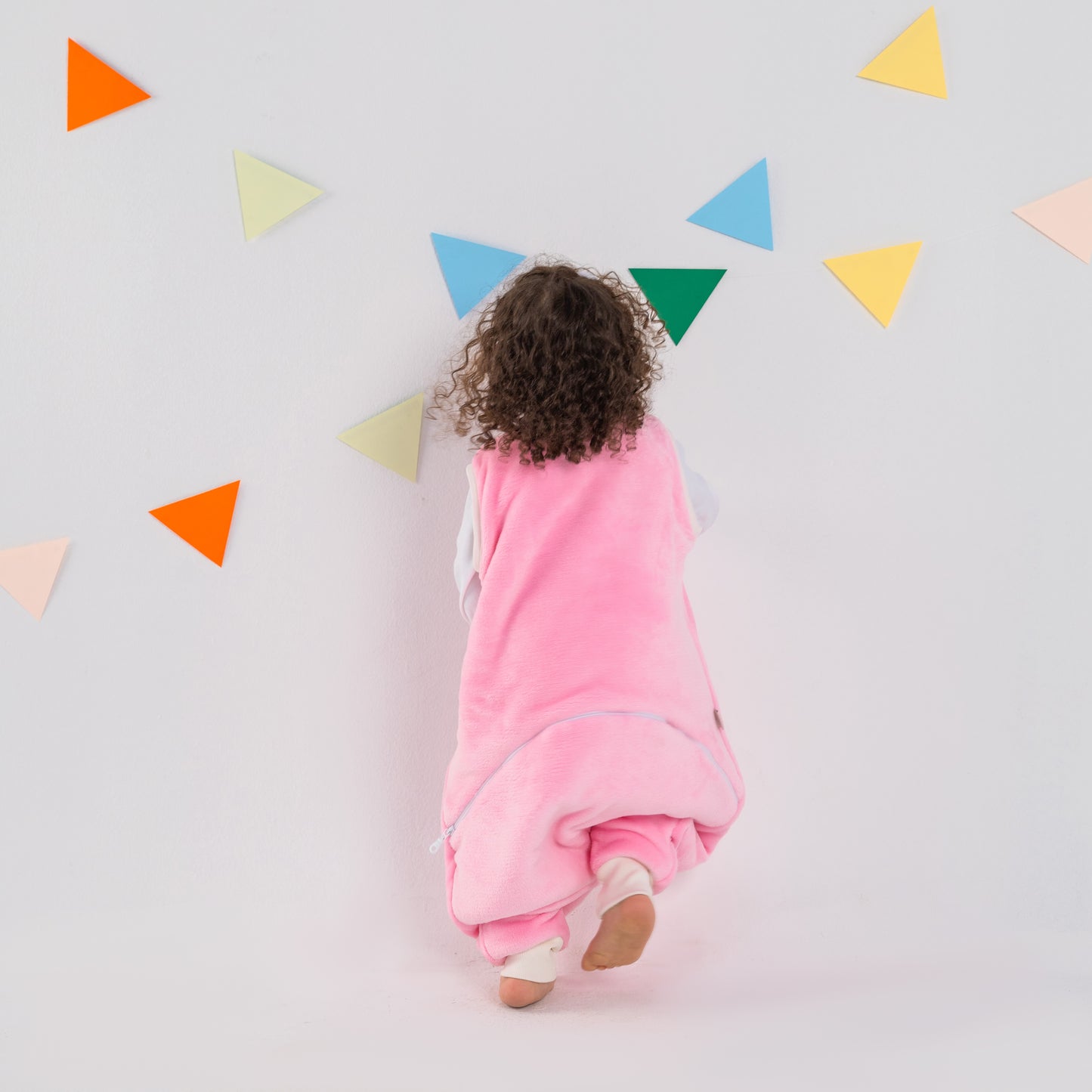 Pink Flamingo- Sleeveless Polar Fleece Walker Sleeping Bag