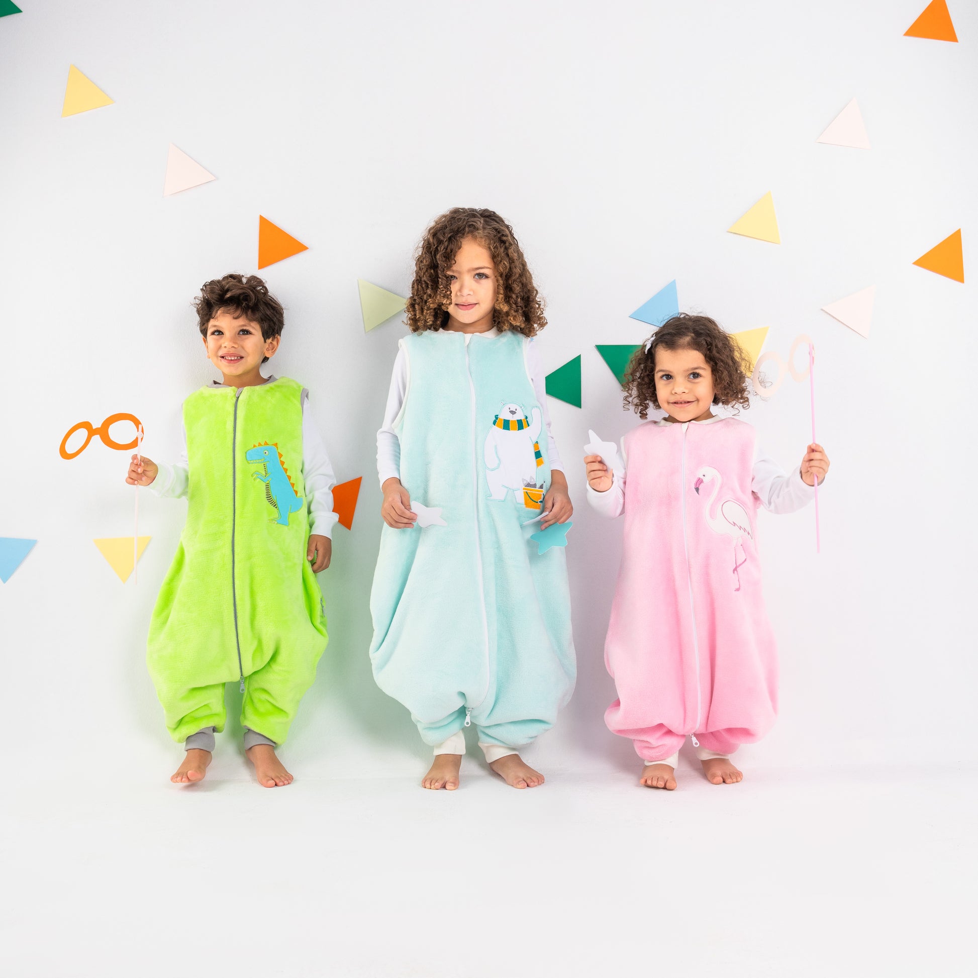 Baby Blue Bear- Sleeveless Polar Fleece Walker Sleeping Bag