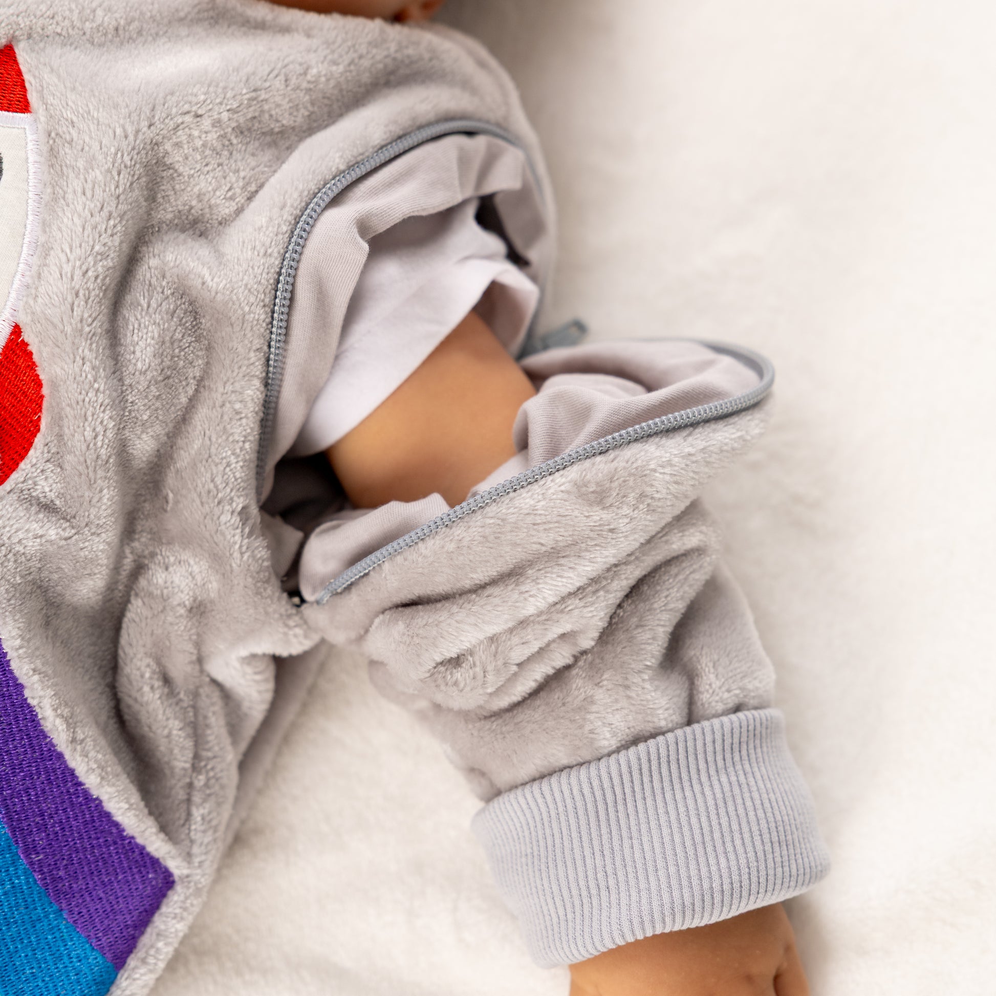 Rainbow Rocket- Removable Sleeves Polar Fleece Basic Sleeping Bag