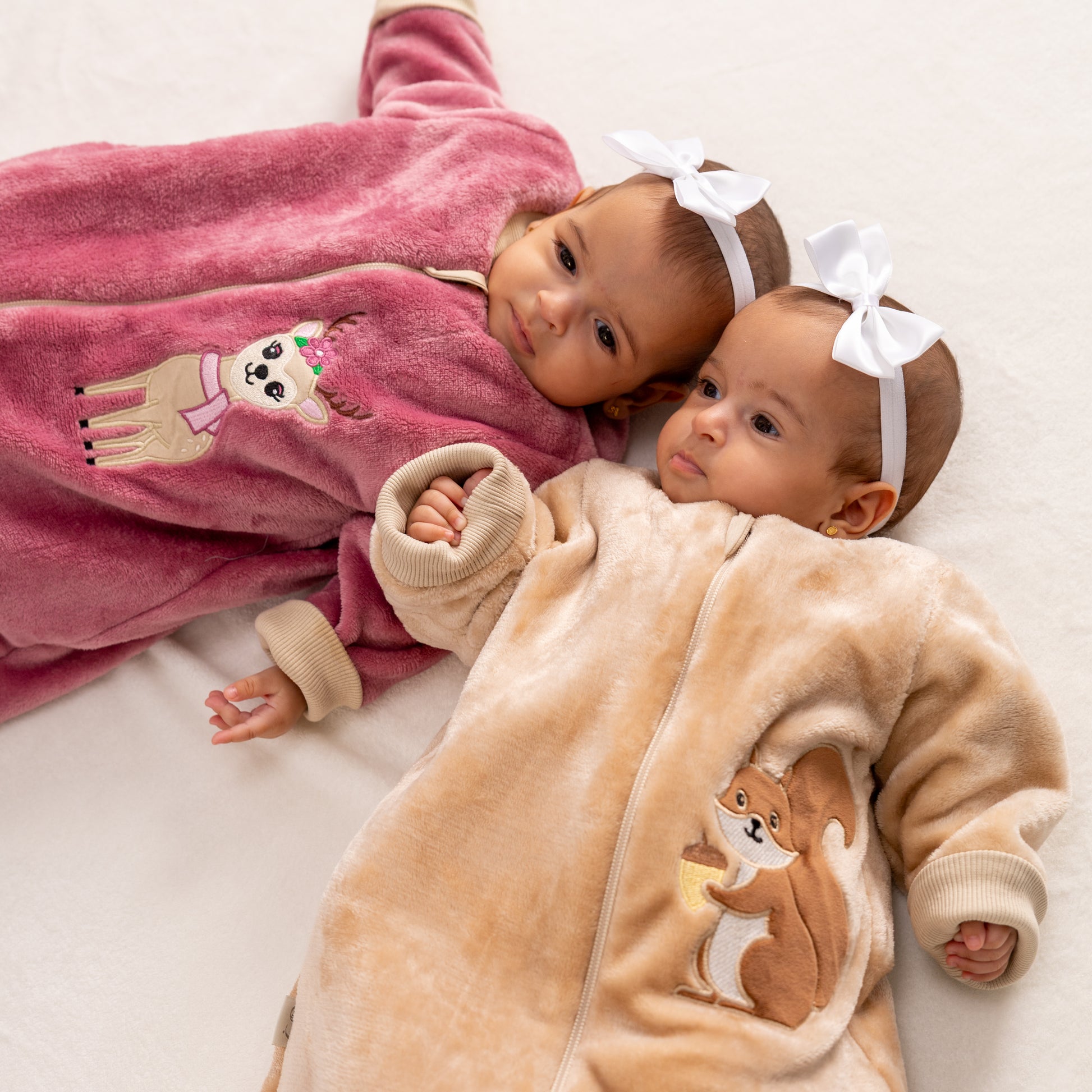 Reindeer- Sleeved Polar Fleece Basic Sleeping Bag