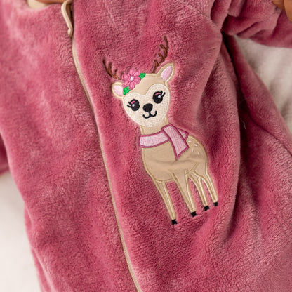 Reindeer- Sleeved Polar Fleece Basic Sleeping Bag