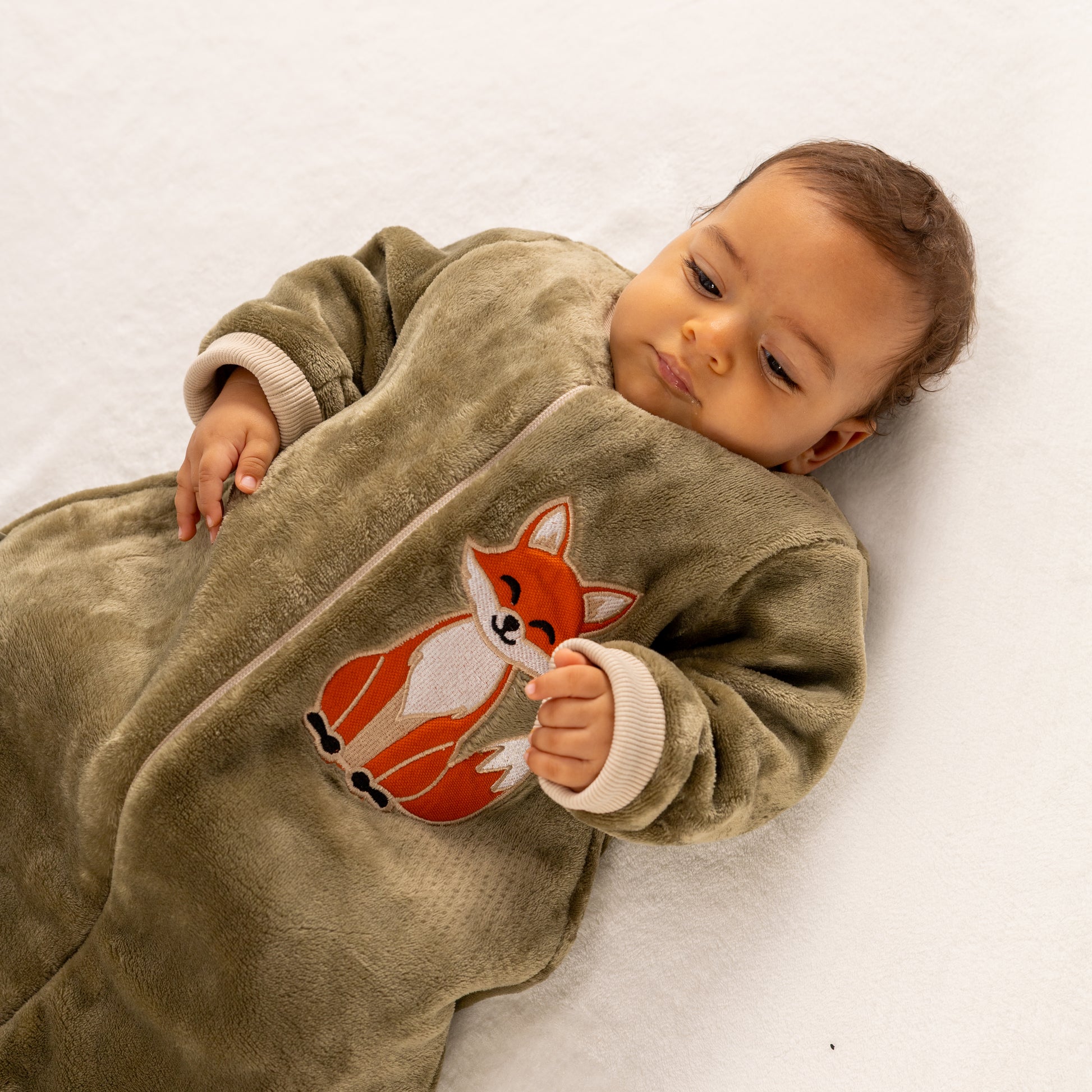 Fox- Sleeved Polar Fleece Basic Sleeping Bag