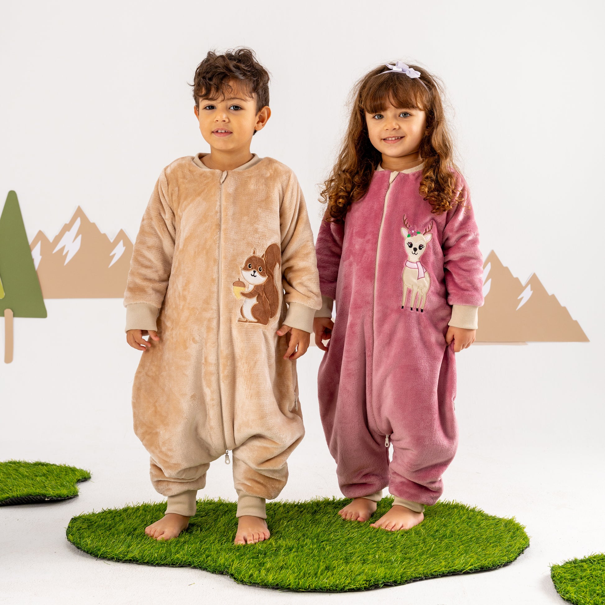 Reindeer- Sleeved Polar Fleece Walker Sleeping Bag