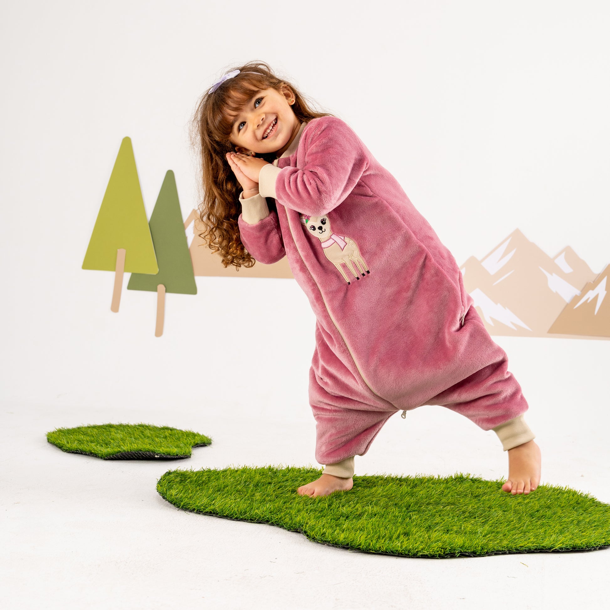 Reindeer- Sleeved Polar Fleece Walker Sleeping Bag