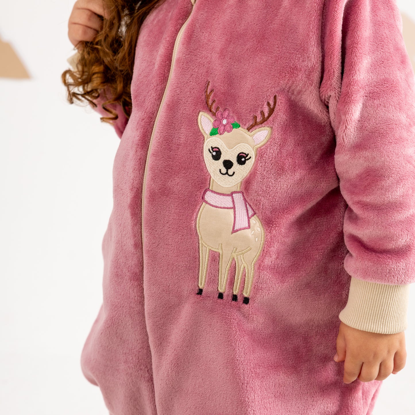 Reindeer- Sleeved Polar Fleece Walker Sleeping Bag