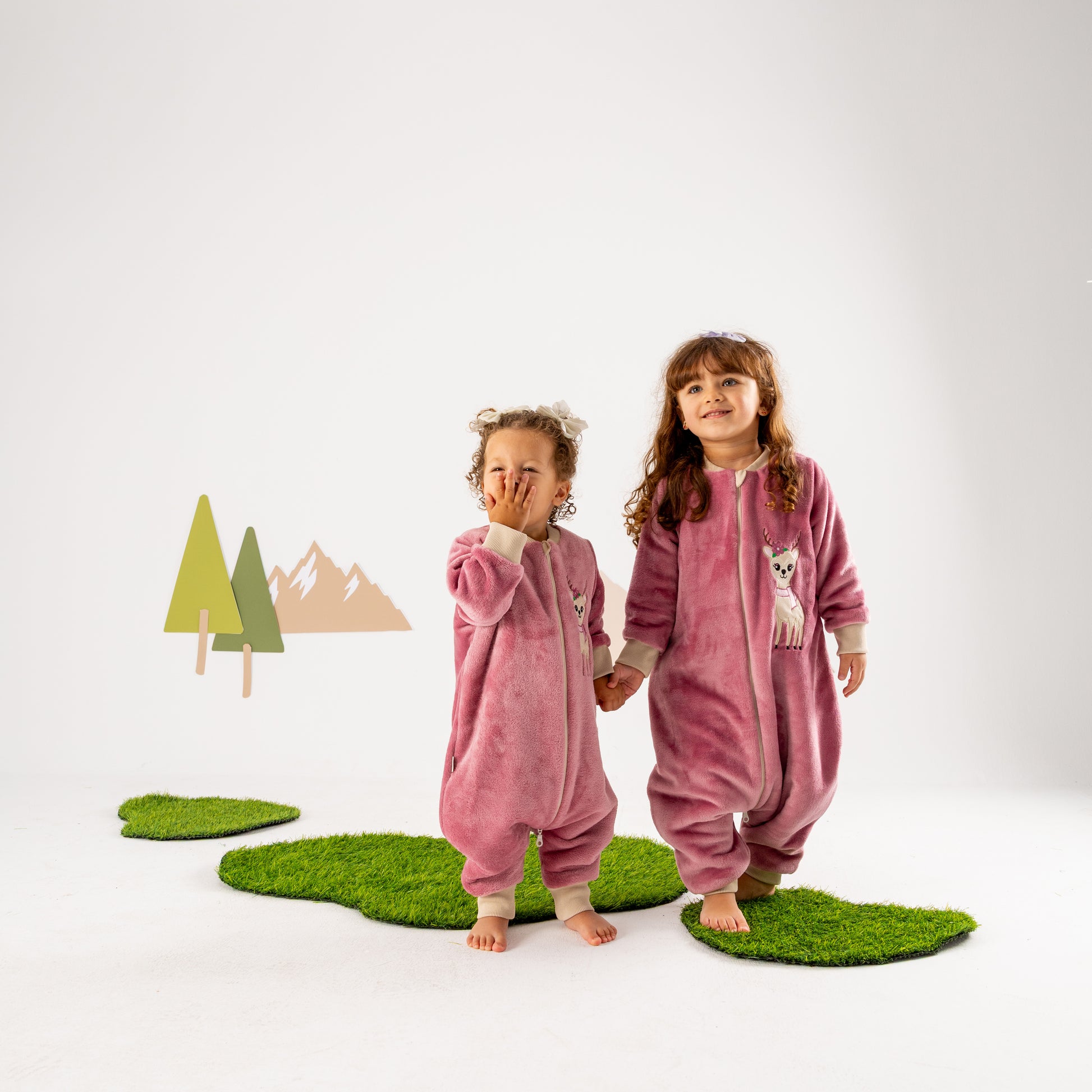 Reindeer- Sleeved Polar Fleece Walker Sleeping Bag