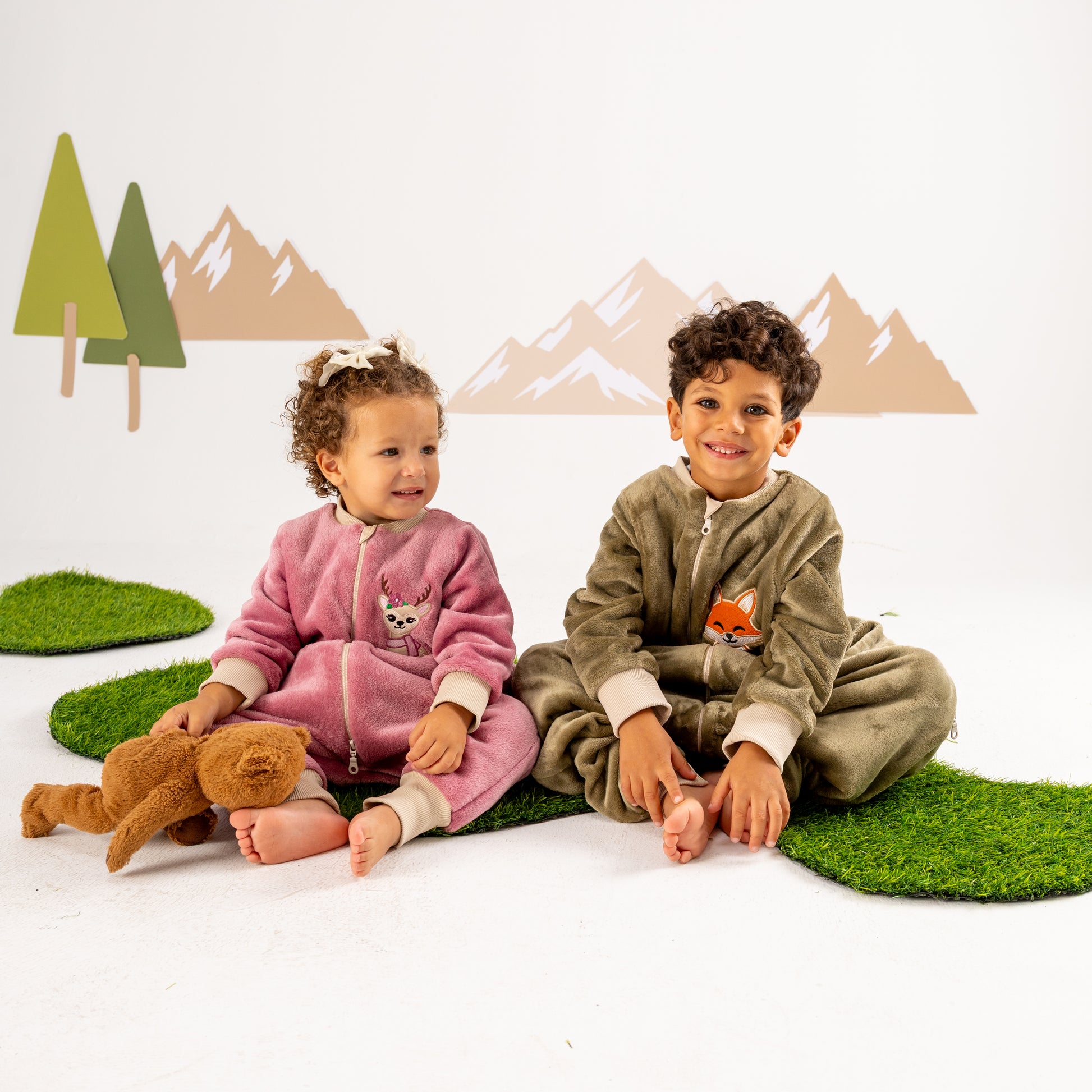 Reindeer- Sleeved Polar Fleece Walker Sleeping Bag