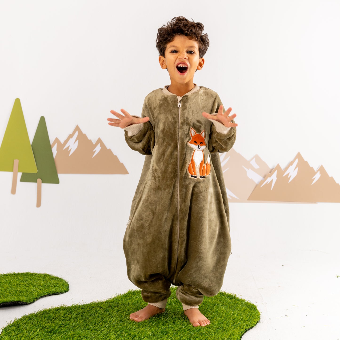 Fox- Sleeved Polar Fleece Walker Sleeping Bag