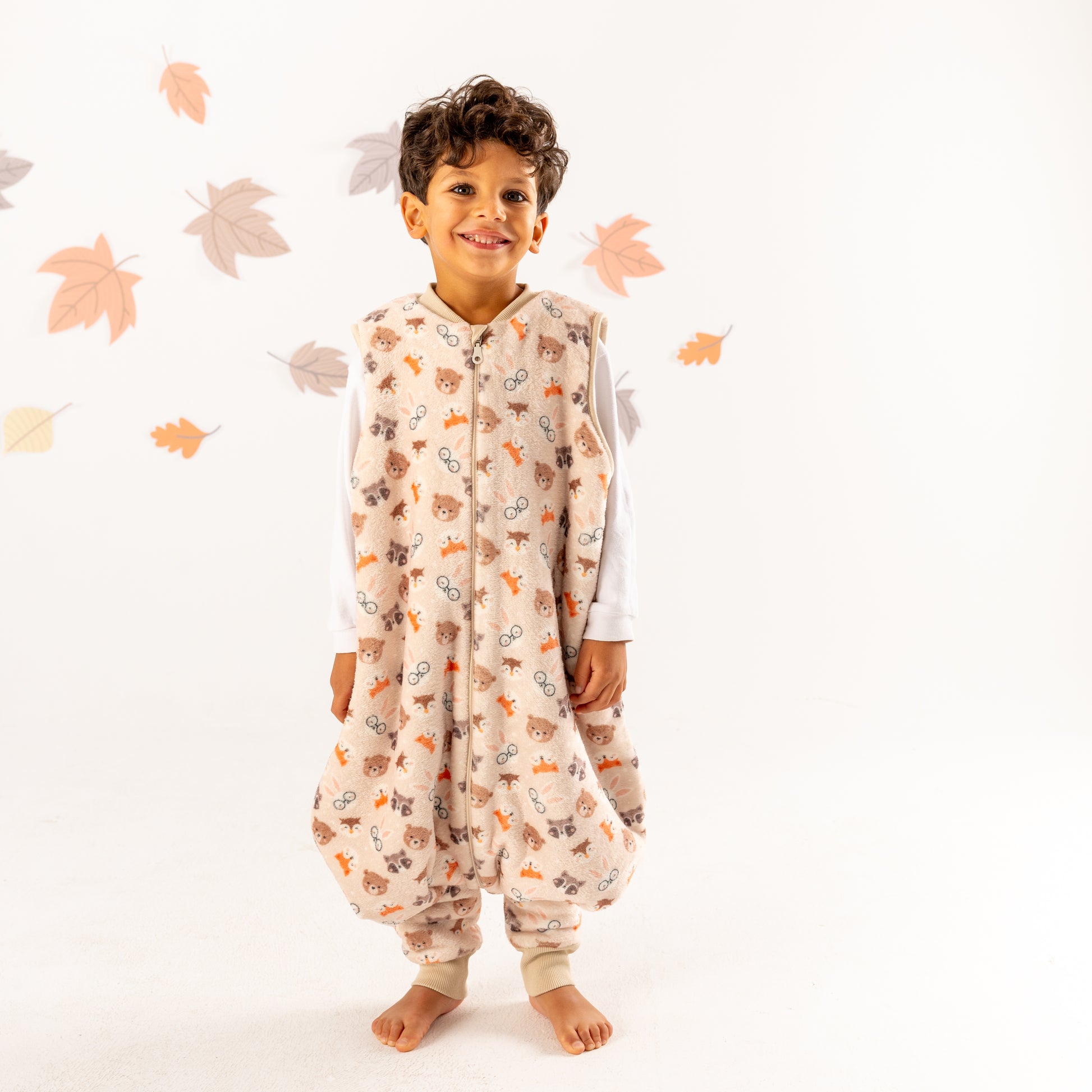 Forest Friends- Sleeveless Polar Fleece Walker Sleeping Bag