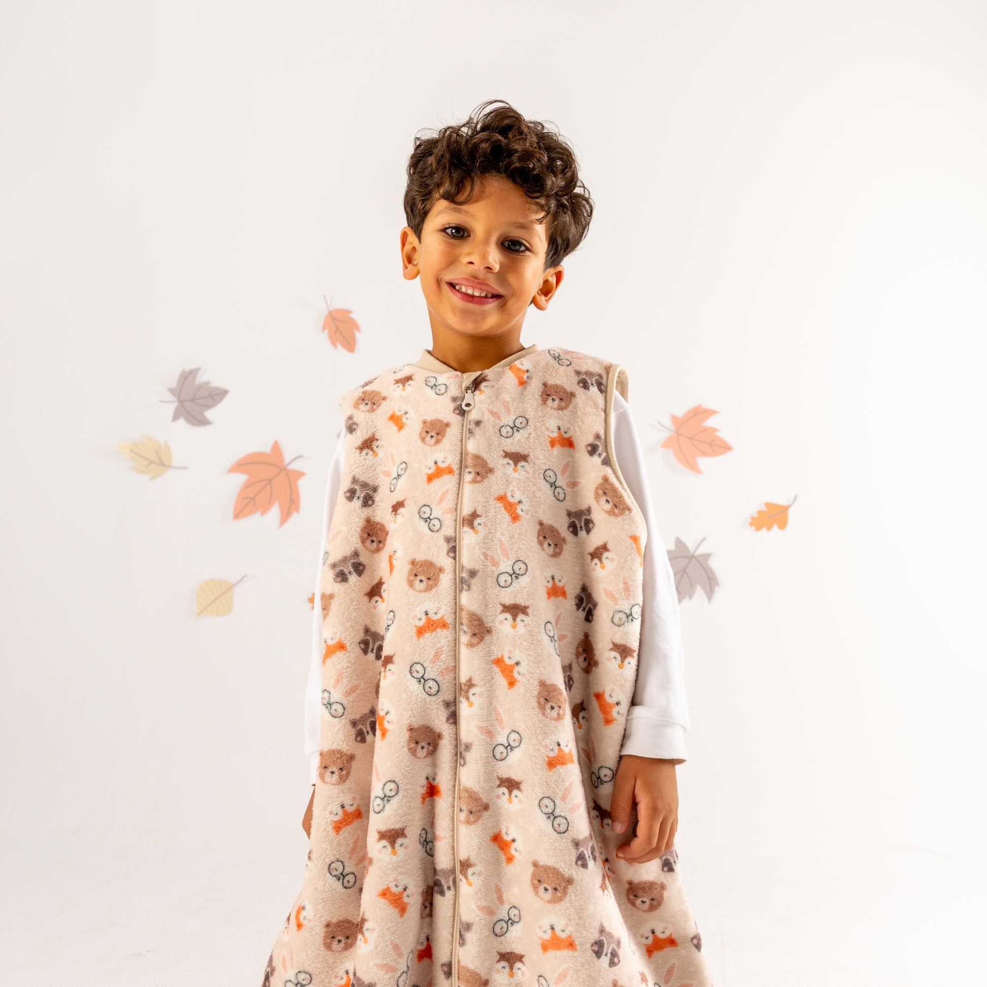 Forest Friends- Sleeveless Polar Fleece Walker Sleeping Bag