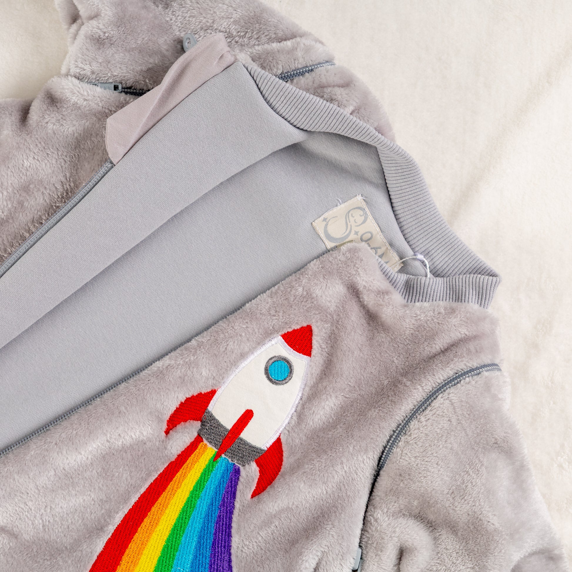 Rainbow Rocket- Removable Sleeves Polar Fleece Walker Sleeping Bag