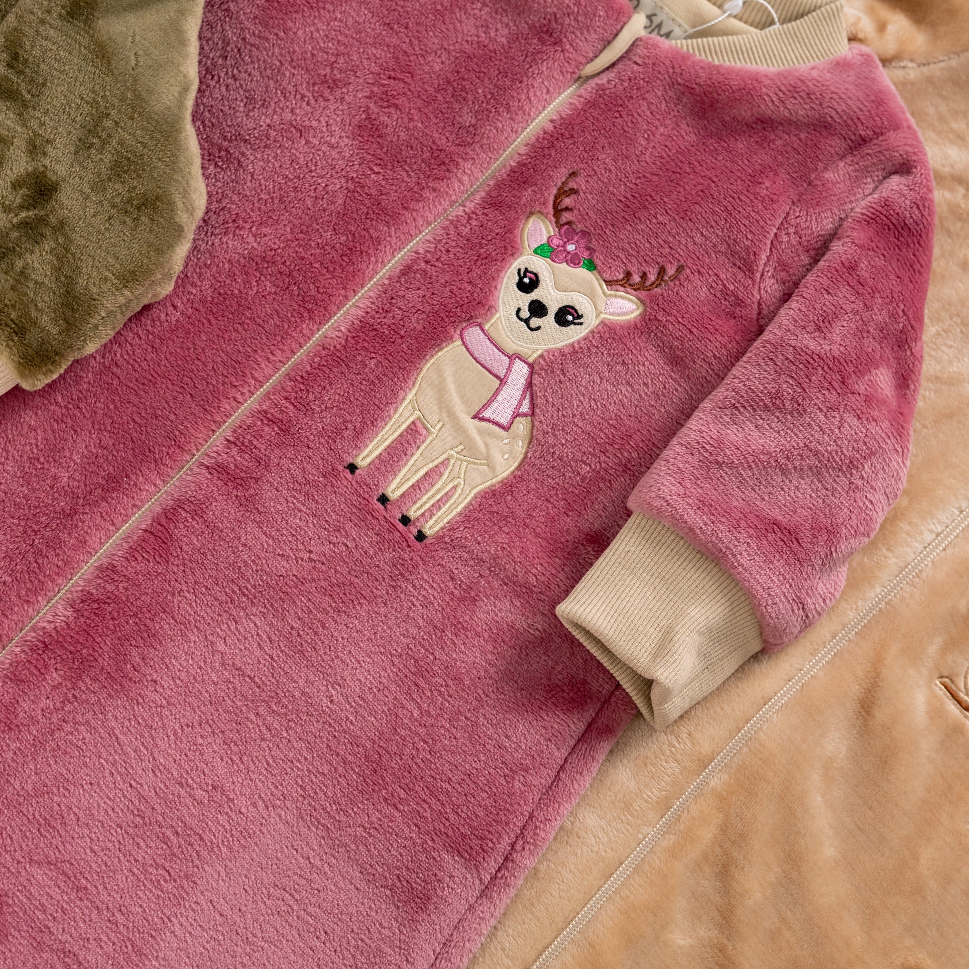 Reindeer- Sleeved Polar Fleece Walker Sleeping Bag