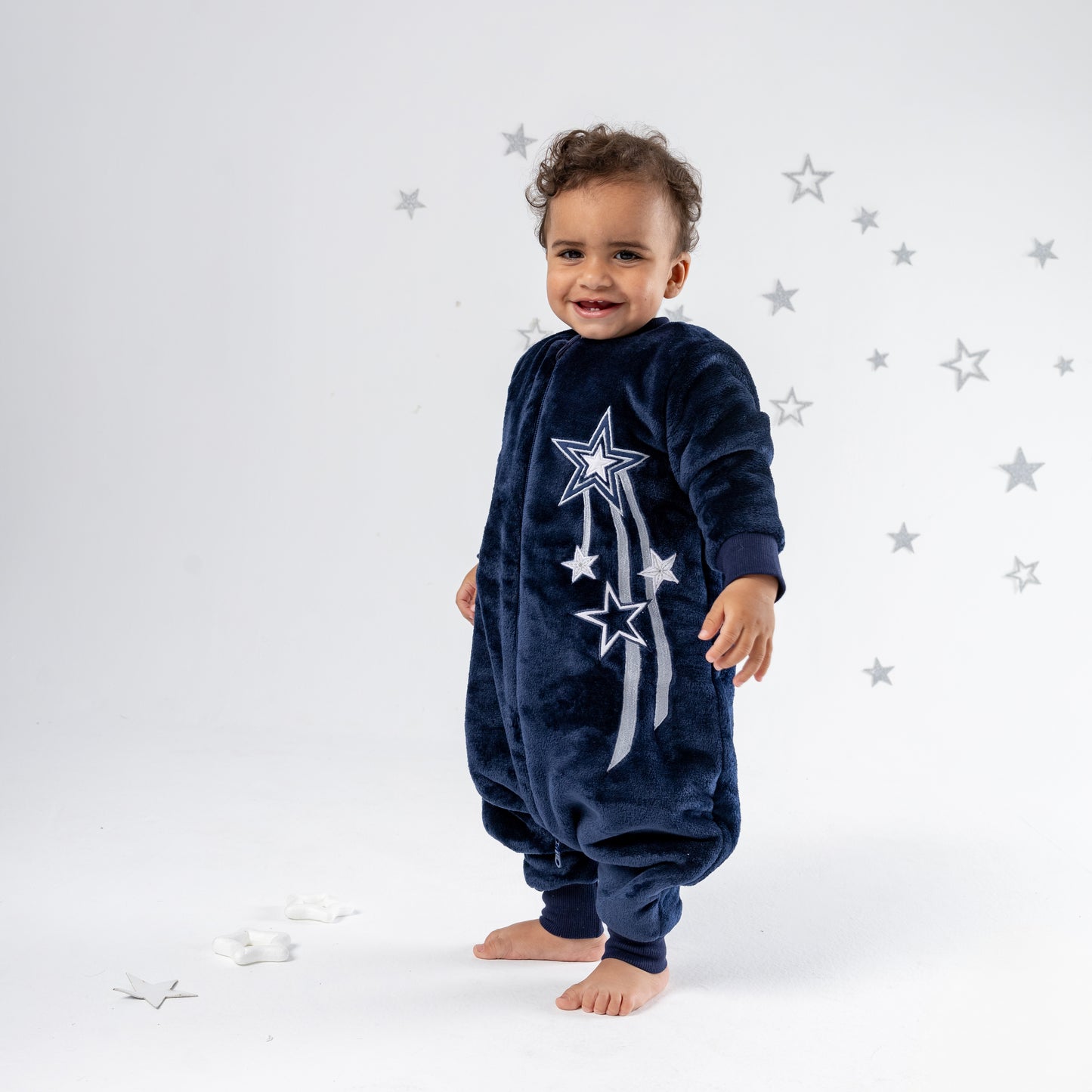 Shooting Star [Navy Blue]- Sleeved Polar Fleece Walker Sleeping Bag