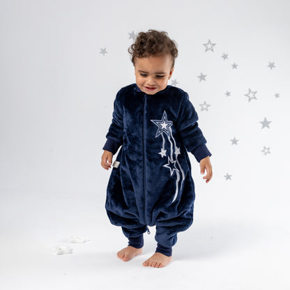 Shooting Star [Navy Blue]- Sleeved Polar Fleece Walker Sleeping Bag