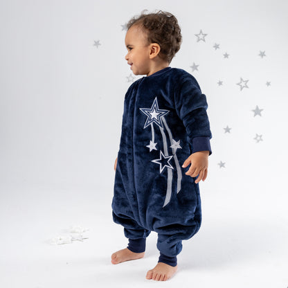 Shooting Star [Navy Blue]- Sleeved Polar Fleece Walker Sleeping Bag