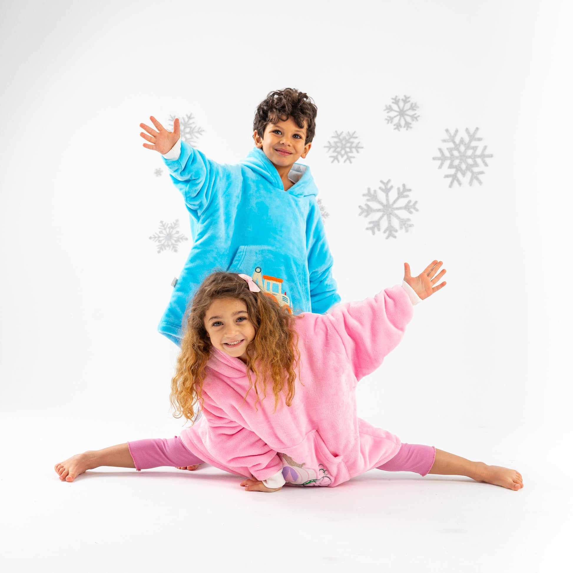 Excavator Snuddie Blanket