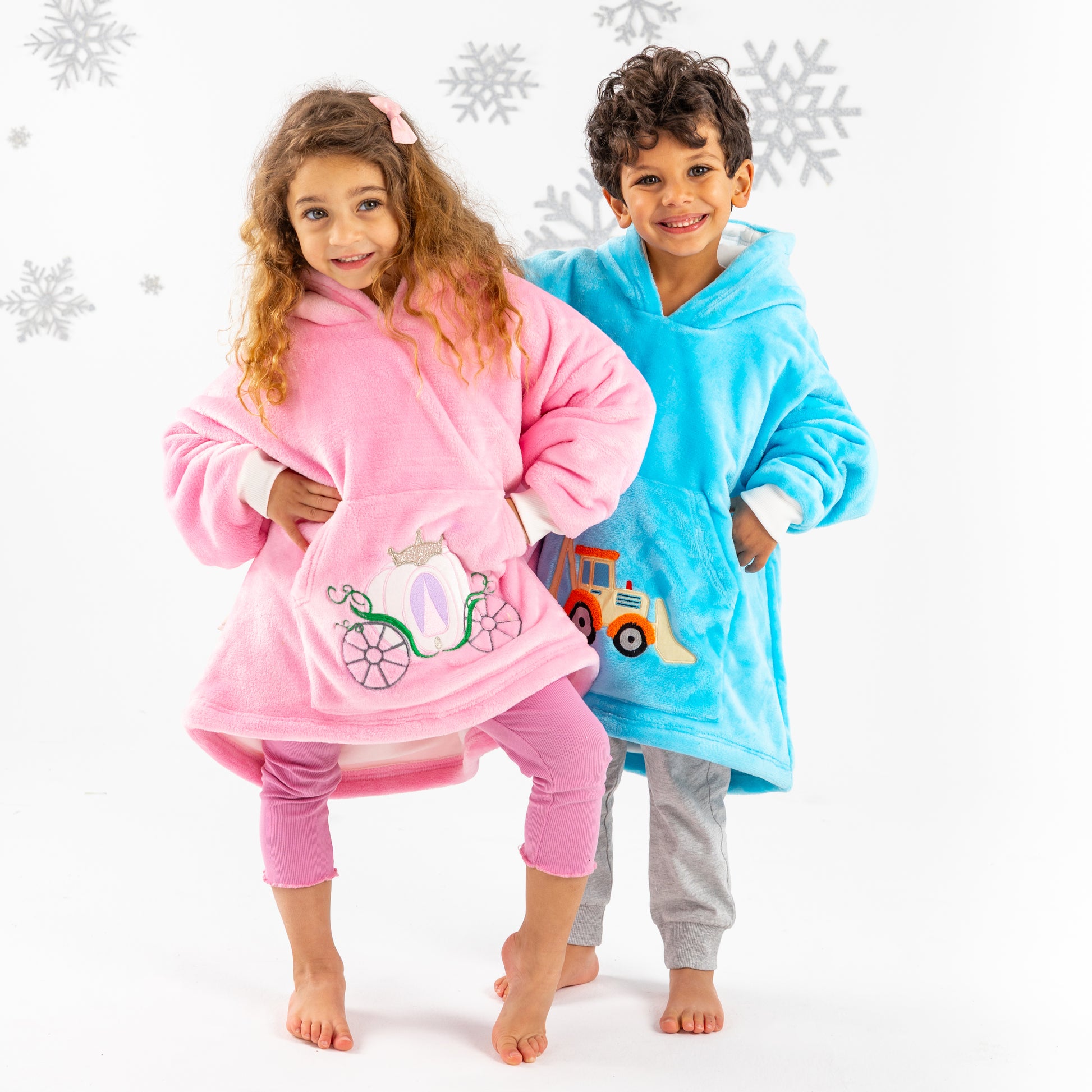 Excavator Snuddie Blanket