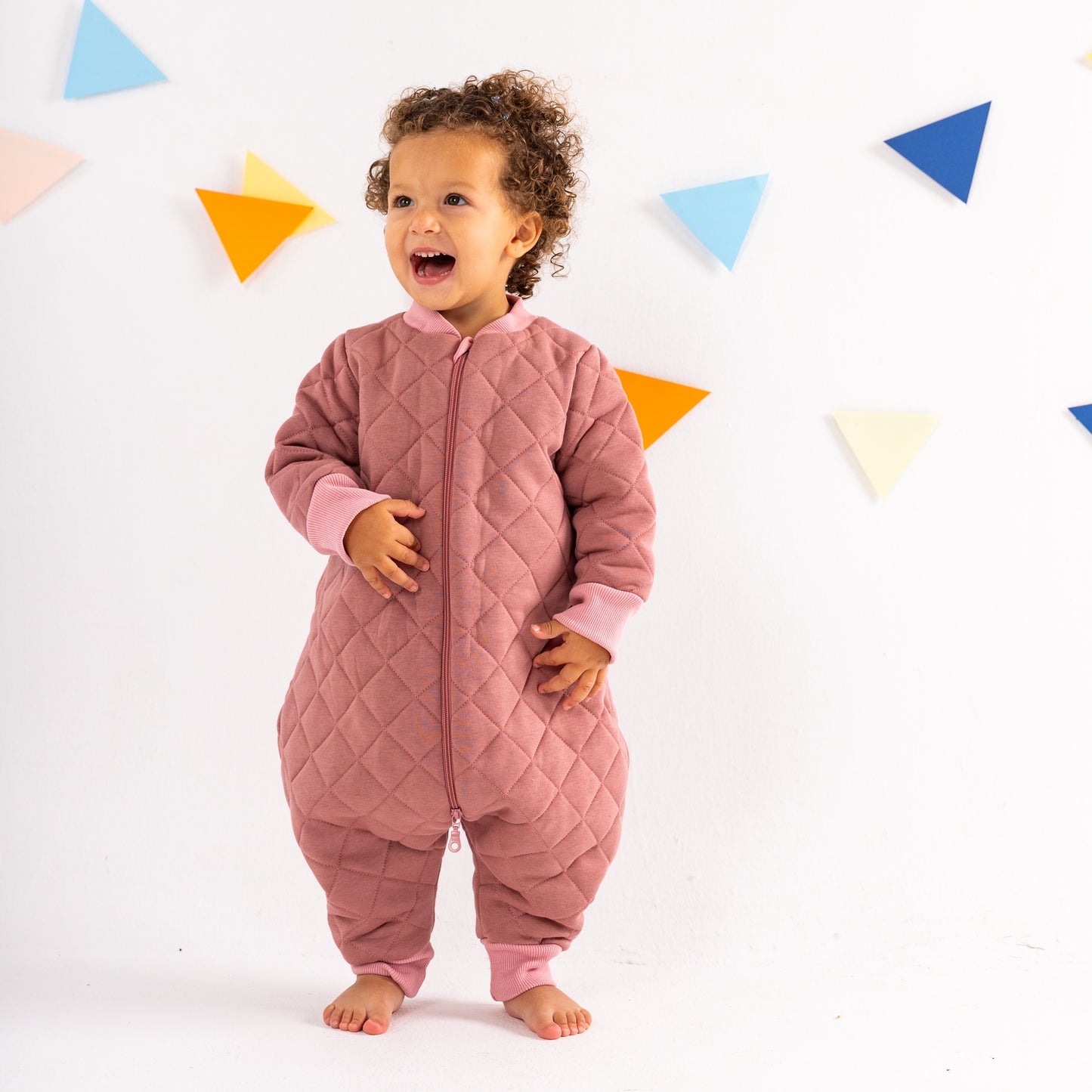 Peony- Sleeved Quilted Cotton Walker Sleeping Bag