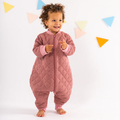 Peony- Sleeved Quilted Cotton Walker Sleeping Bag