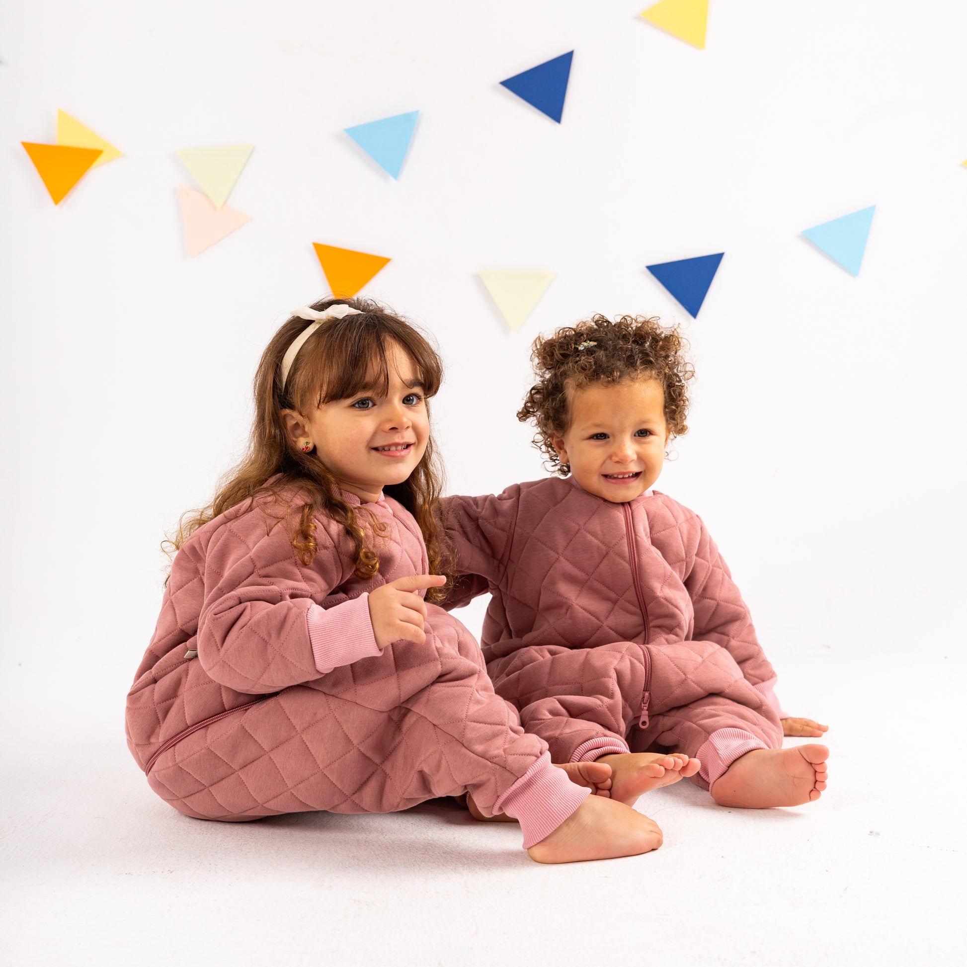 Peony- Sleeved Quilted Cotton Walker Sleeping Bag