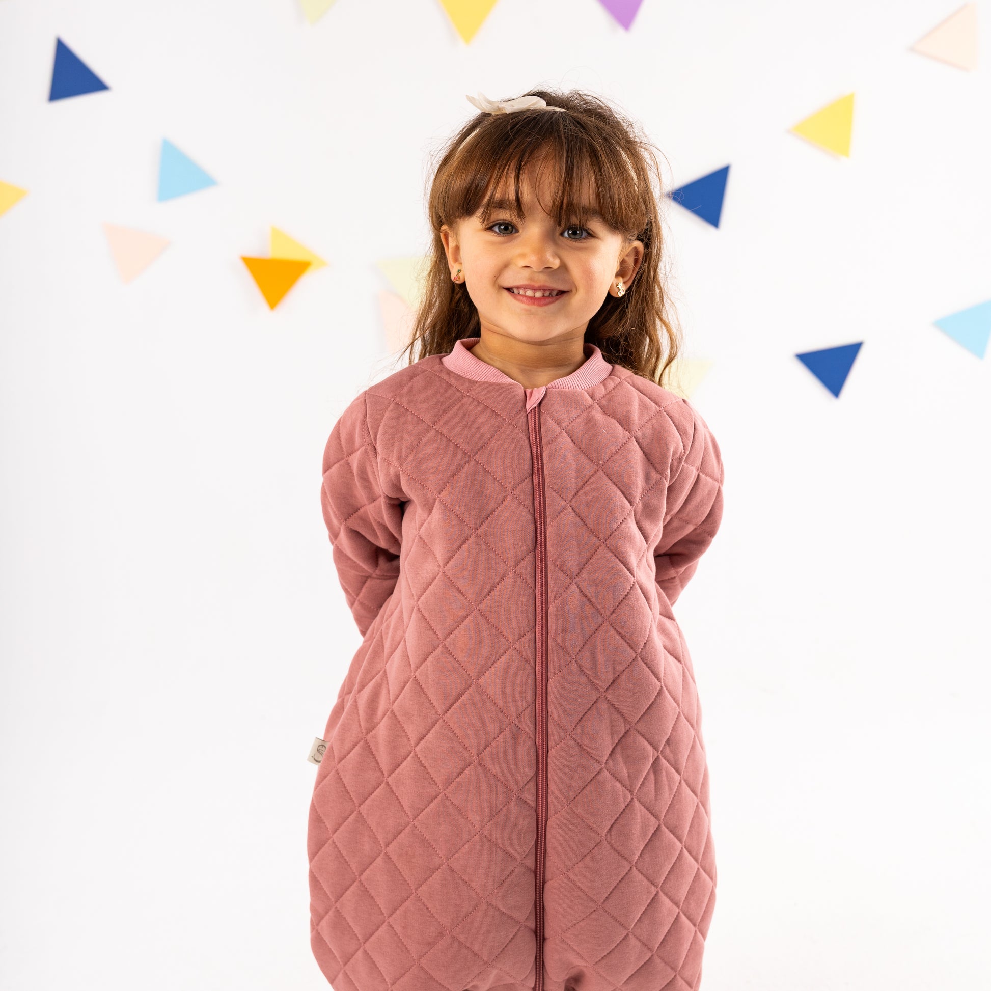 Peony- Sleeved Quilted Cotton Walker Sleeping Bag