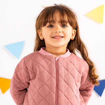 Peony- Sleeved Quilted Cotton Walker Sleeping Bag