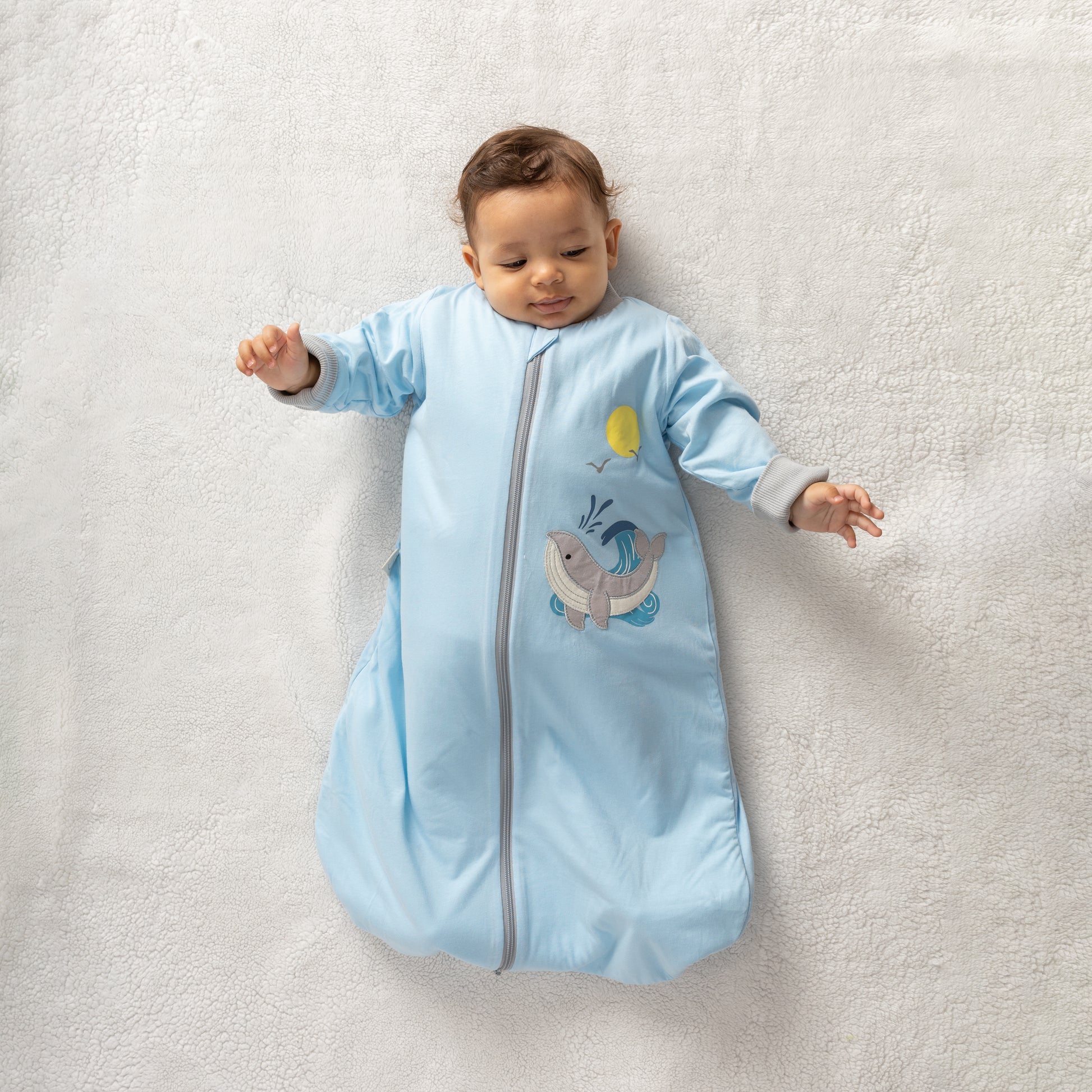 Whale- Sleeved Summer/Spring Basic Sleeping Bag