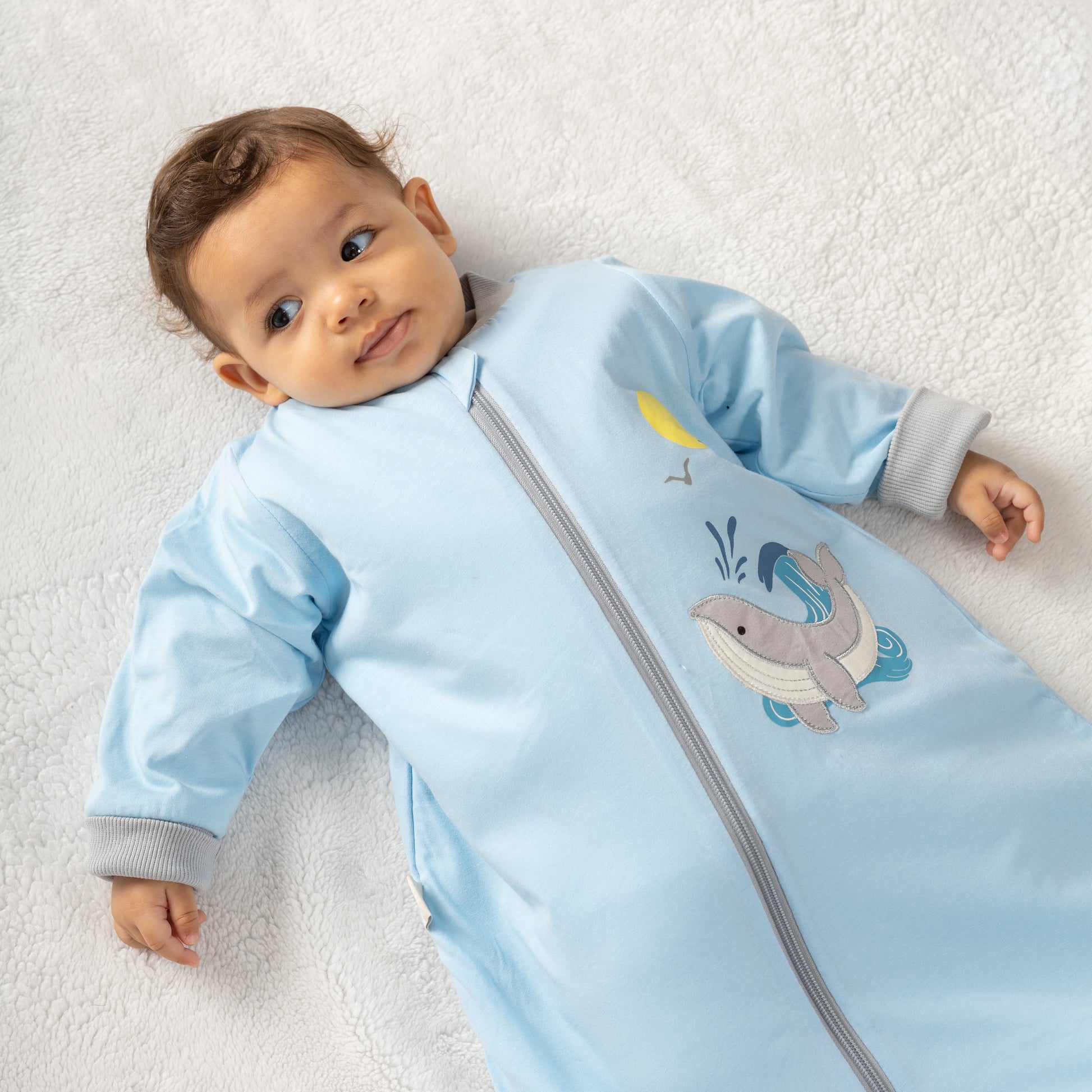 Whale- Sleeved Summer/Spring Basic Sleeping Bag