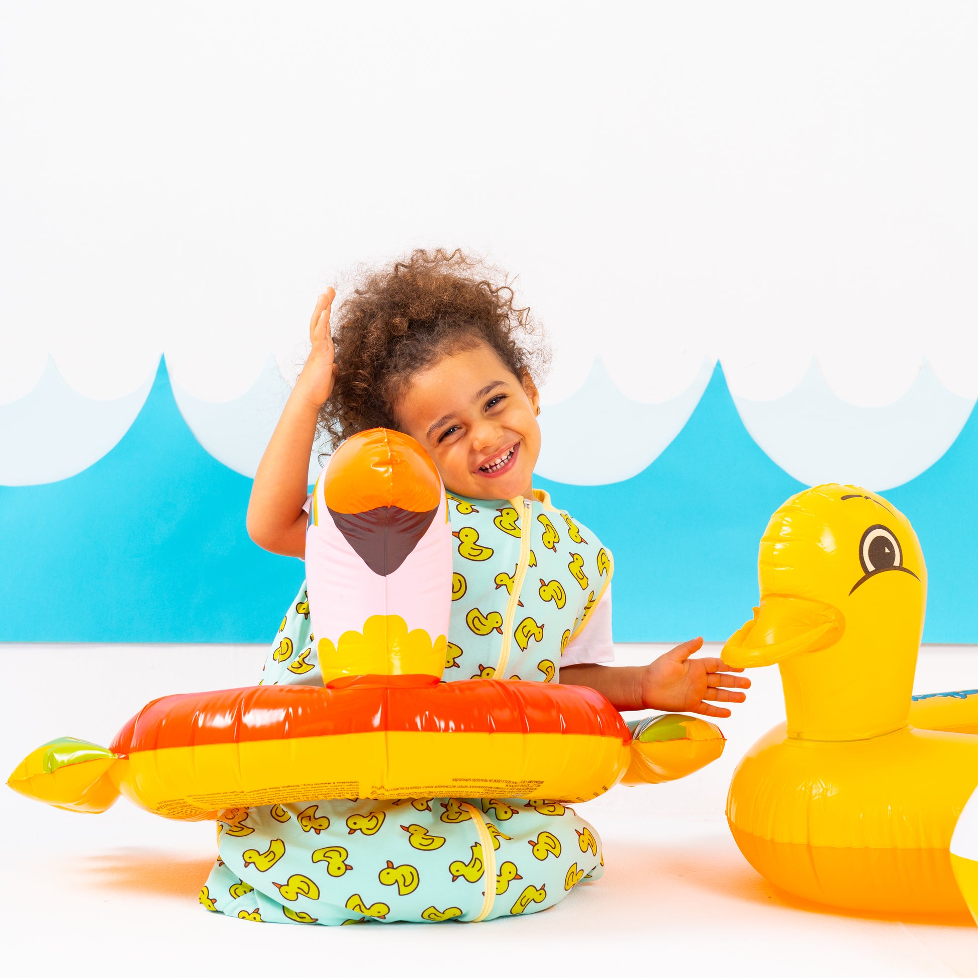 Yellow Duckie- Sleeveless Summer/Spring Walker Sleeping Bag