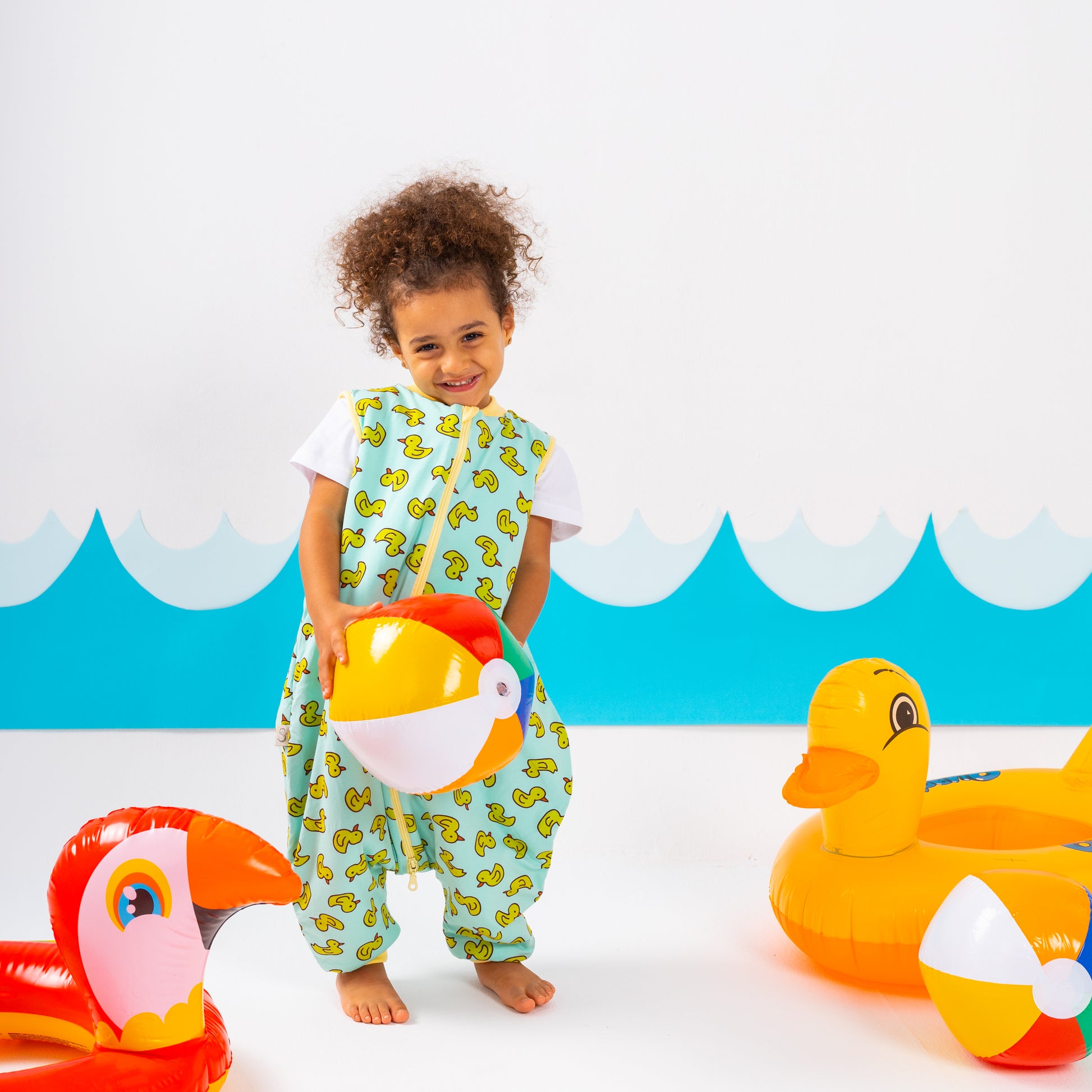 Yellow Duckie- Sleeveless Summer/Spring Walker Sleeping Bag