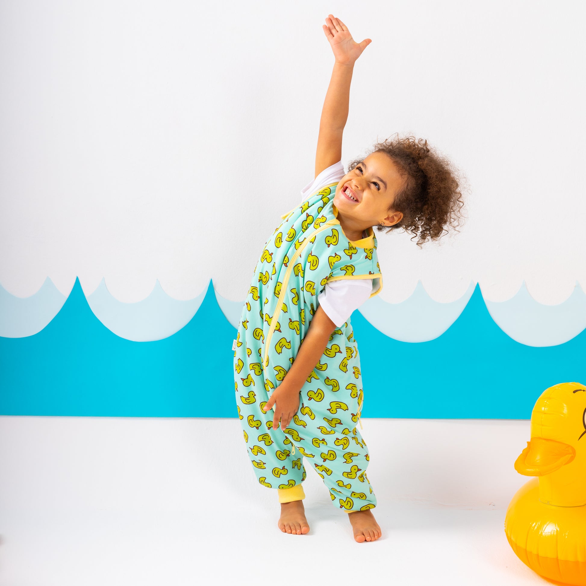 Yellow Duckie- Sleeveless Summer/Spring Walker Sleeping Bag