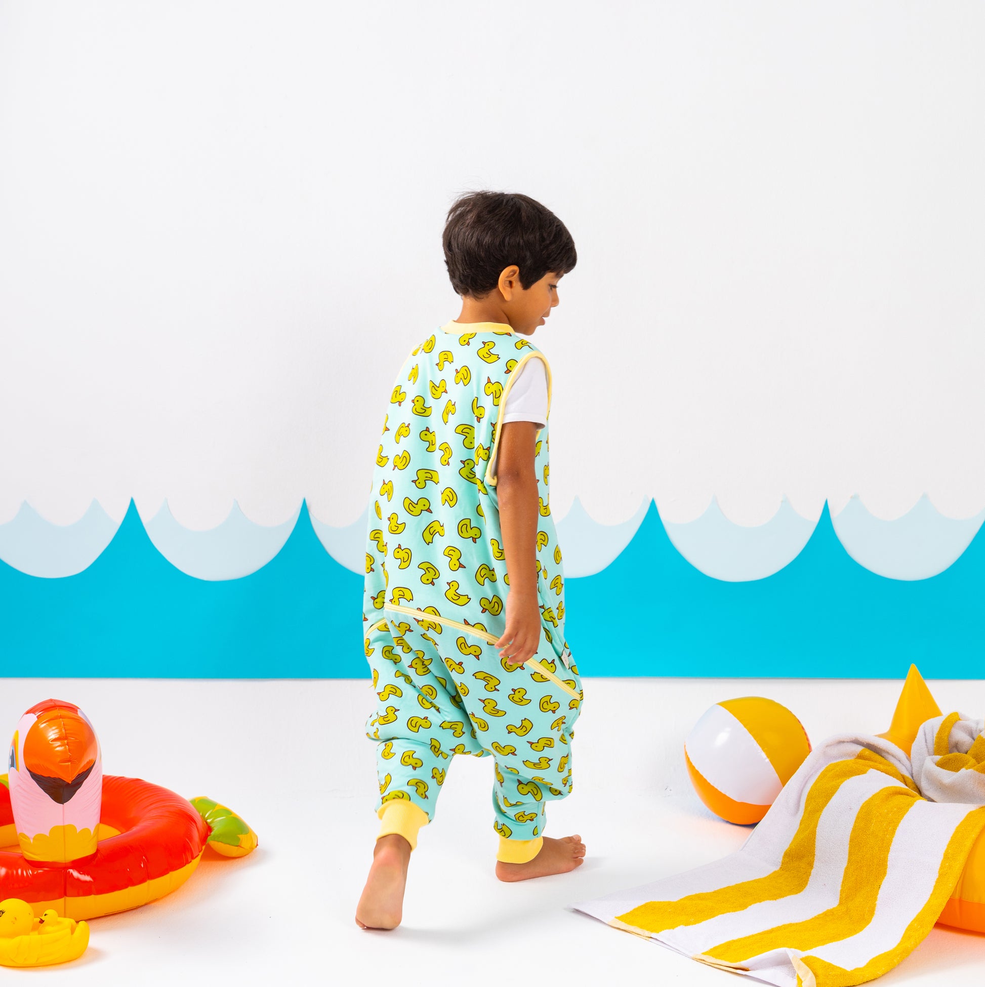 Yellow Duckie- Sleeveless Summer/Spring Walker Sleeping Bag