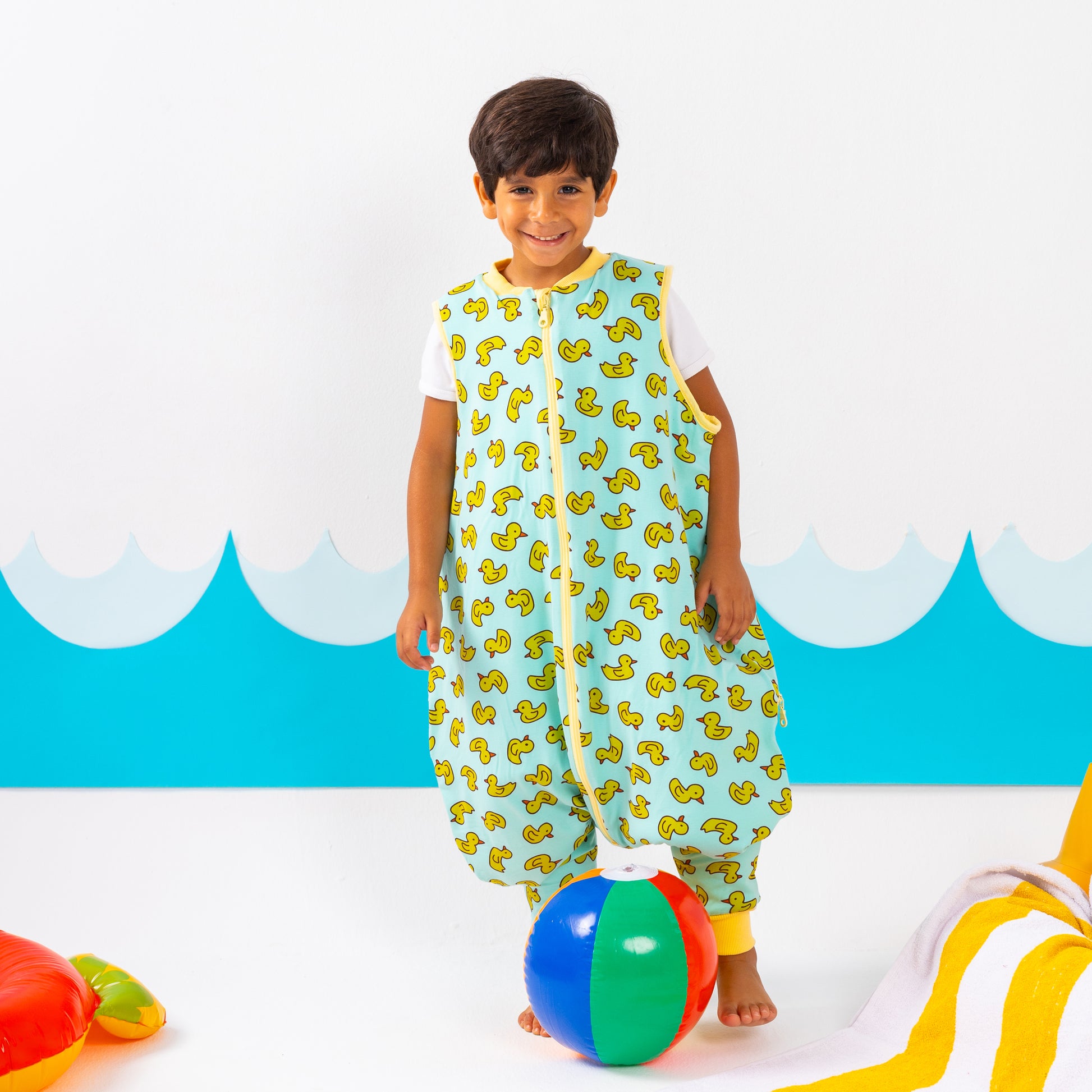 Yellow Duckie- Sleeveless Summer/Spring Walker Sleeping Bag